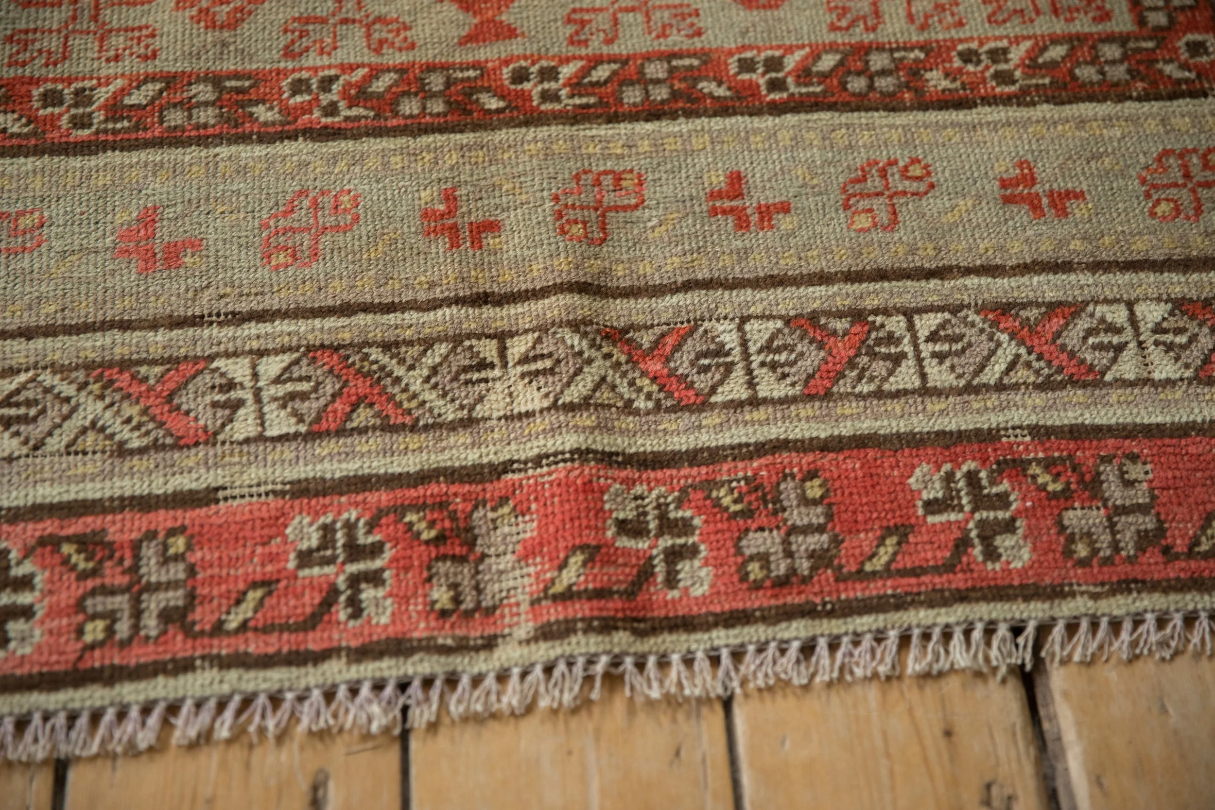 4.5x8.5 Antique Distressed Khotan Rug - Image 10
