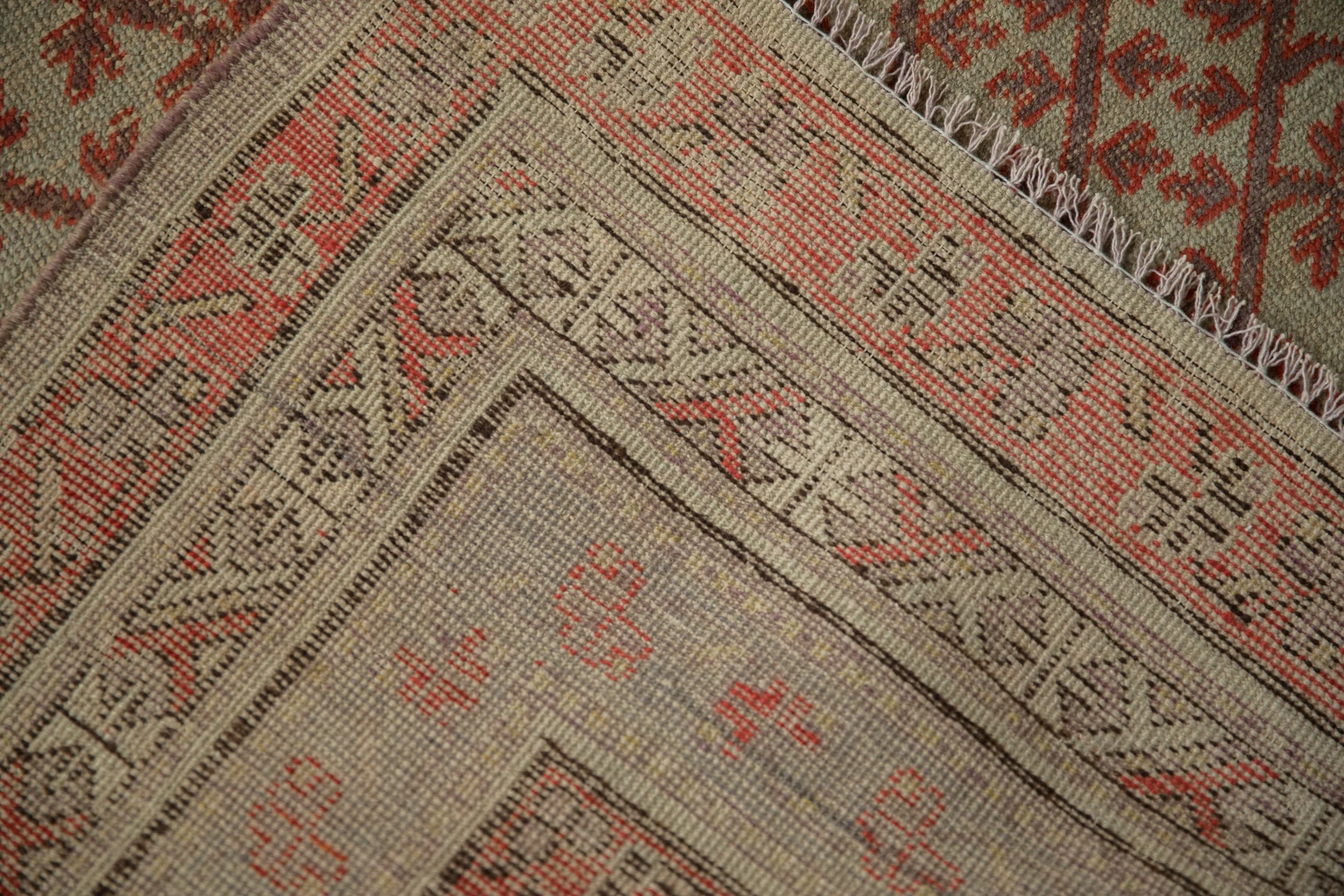 4.5x8.5 Antique Distressed Khotan Rug - Image 12