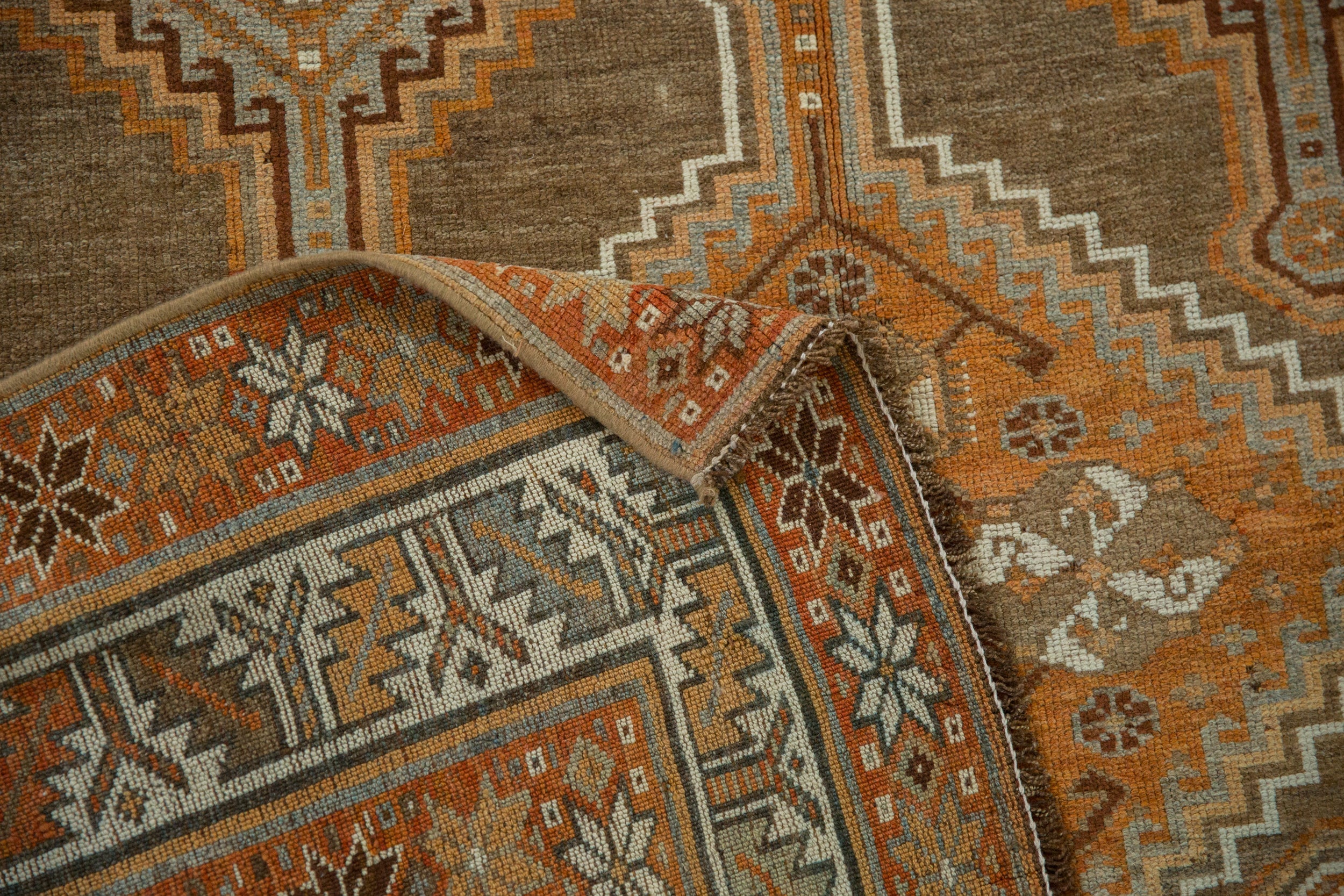4.5x8.5 Vintage Distressed Kurd Rug - Image 10