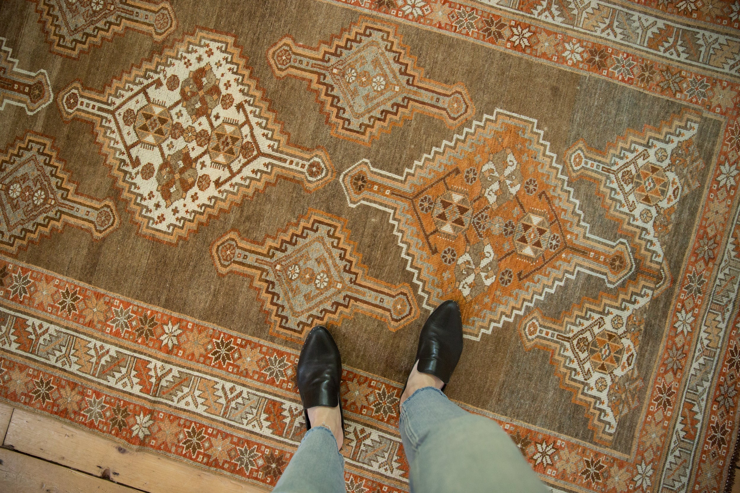 4.5x8.5 Vintage Distressed Kurd Rug - Image 2