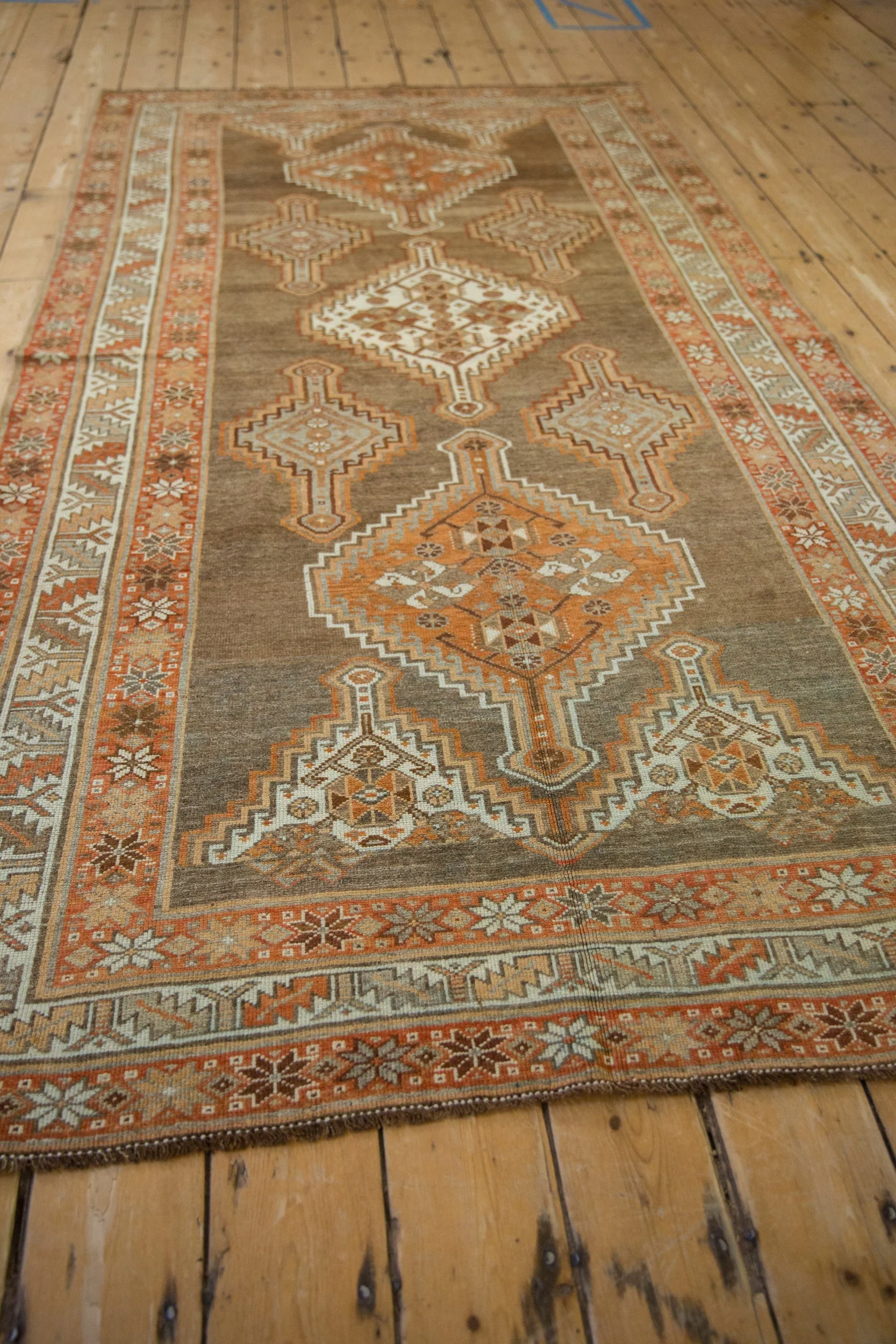 4.5x8.5 Vintage Distressed Kurd Rug - Image 7