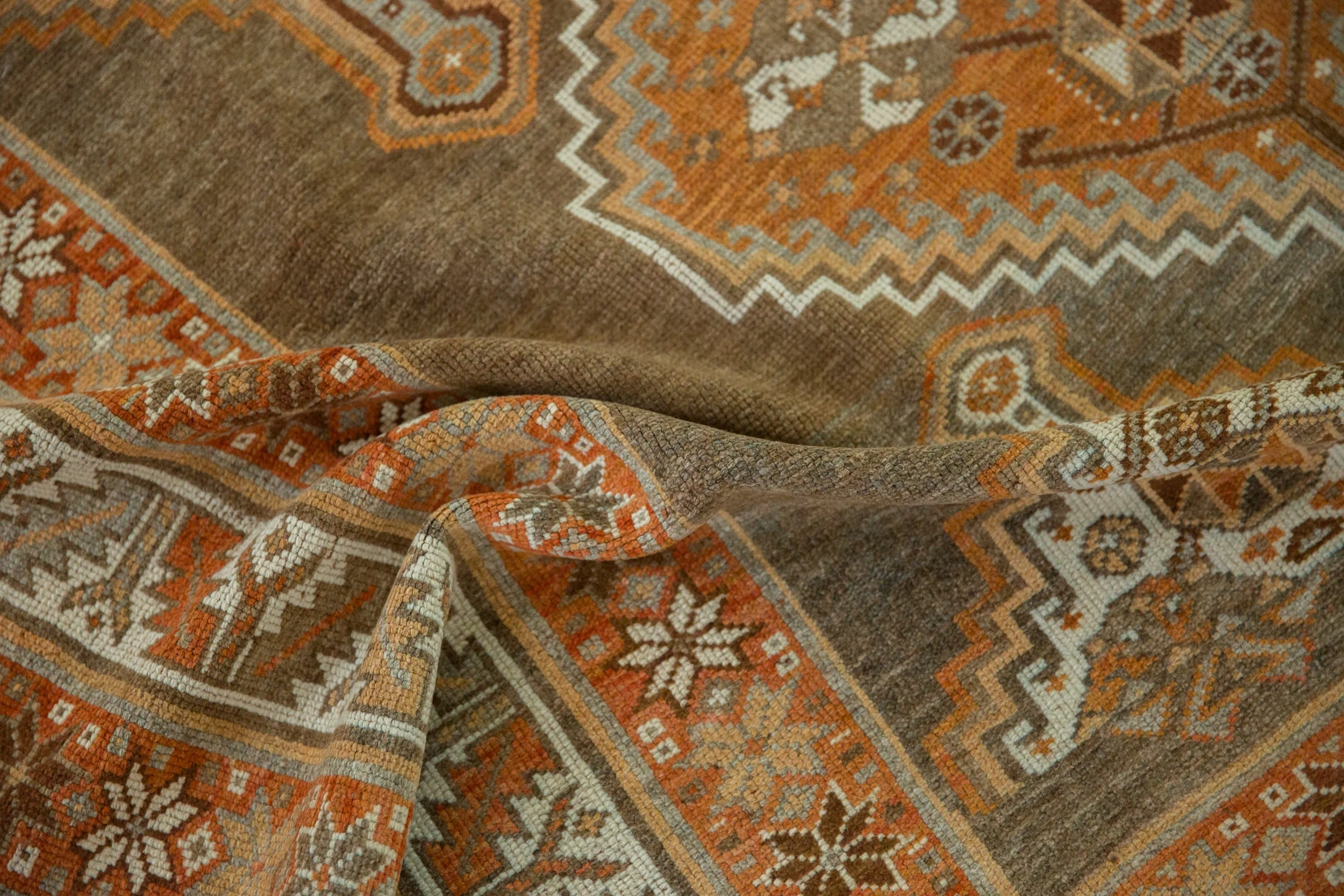 4.5x8.5 Vintage Distressed Kurd Rug - Image 9