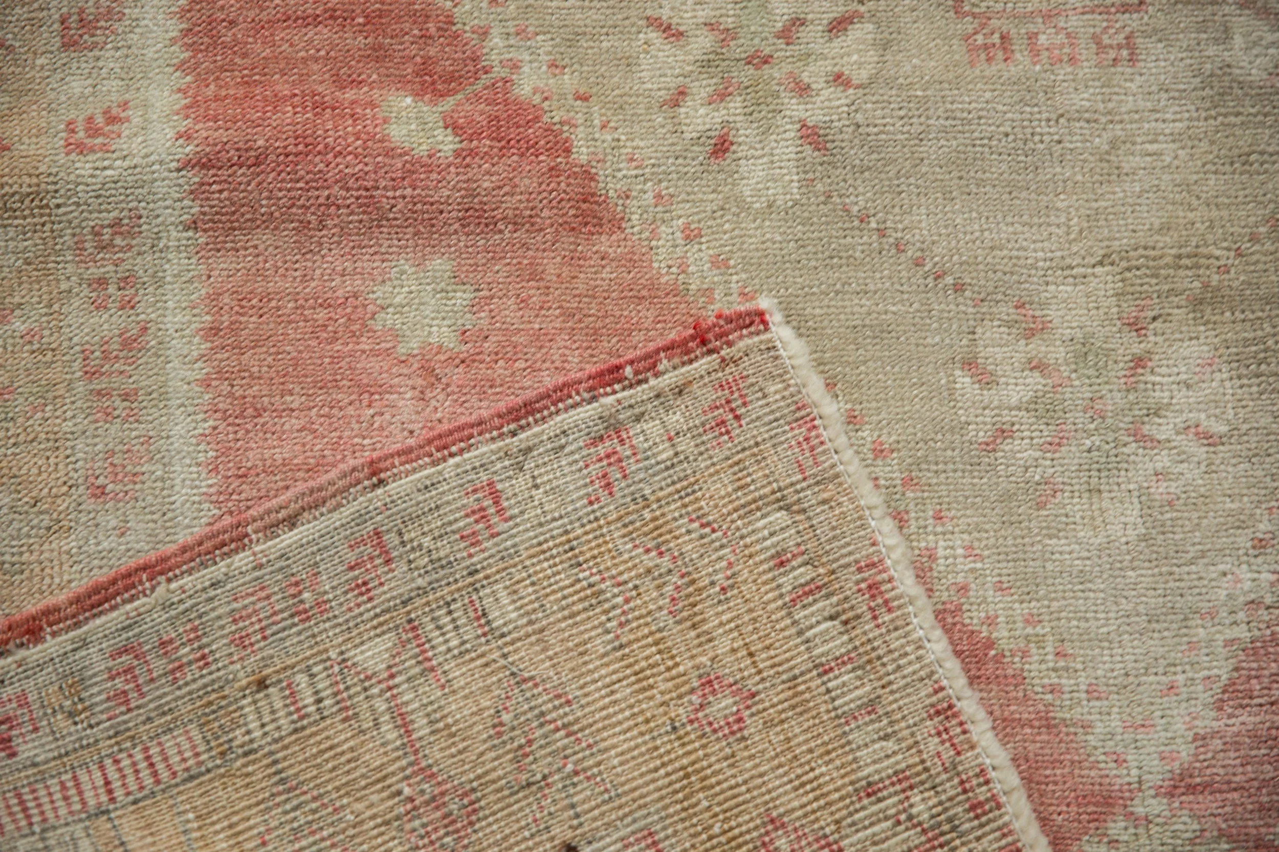 4.5x8.5 Vintage Distressed Oushak Rug - Image 12