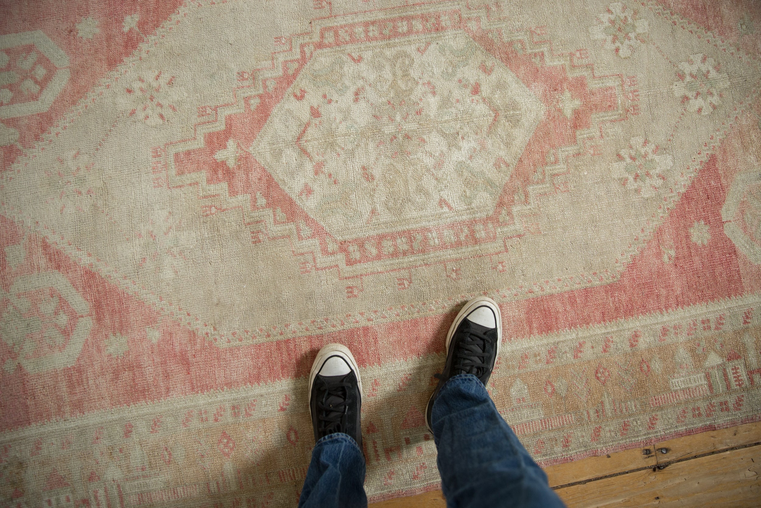 4.5x8.5 Vintage Distressed Oushak Rug - Image 2