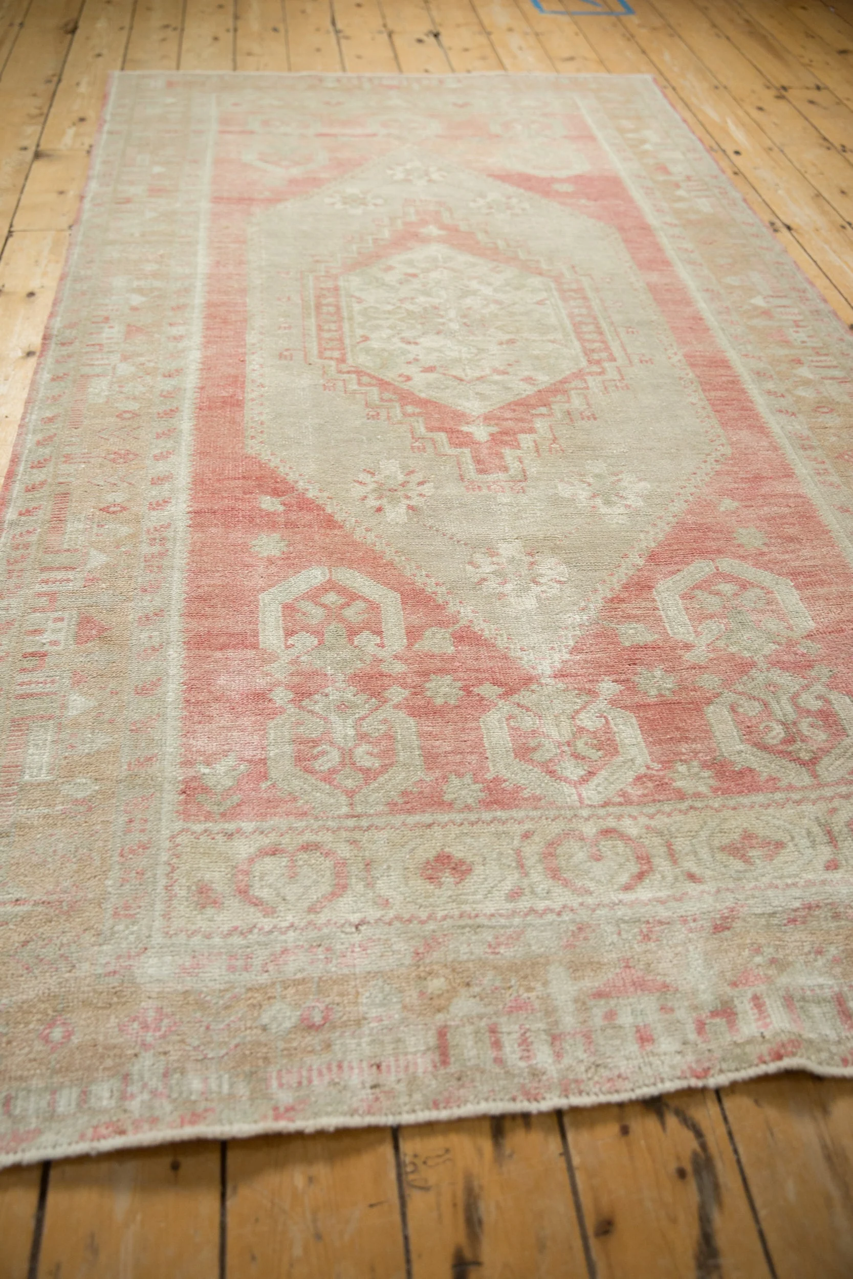 4.5x8.5 Vintage Distressed Oushak Rug - Image 8