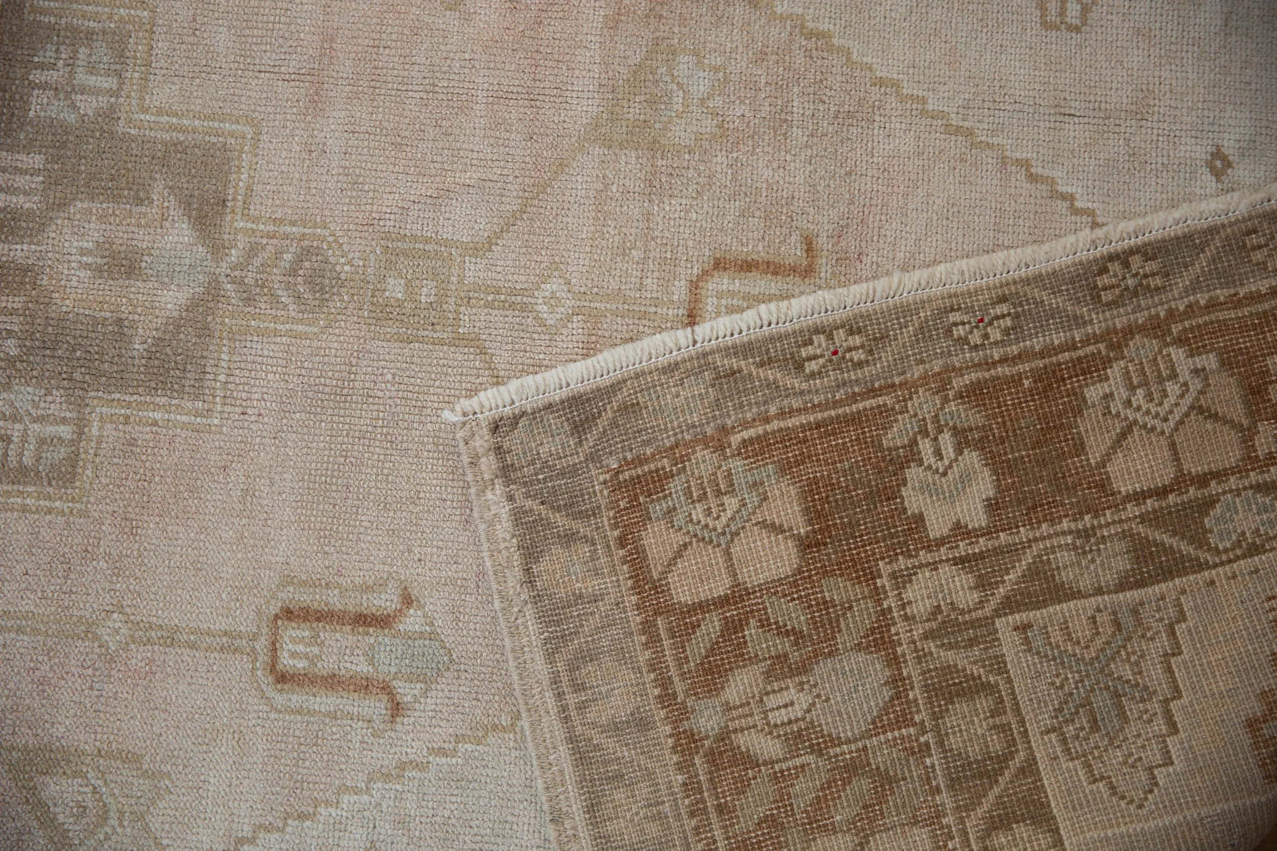 4.5x8.5 Vintage Distressed Oushak Rug - Image 11