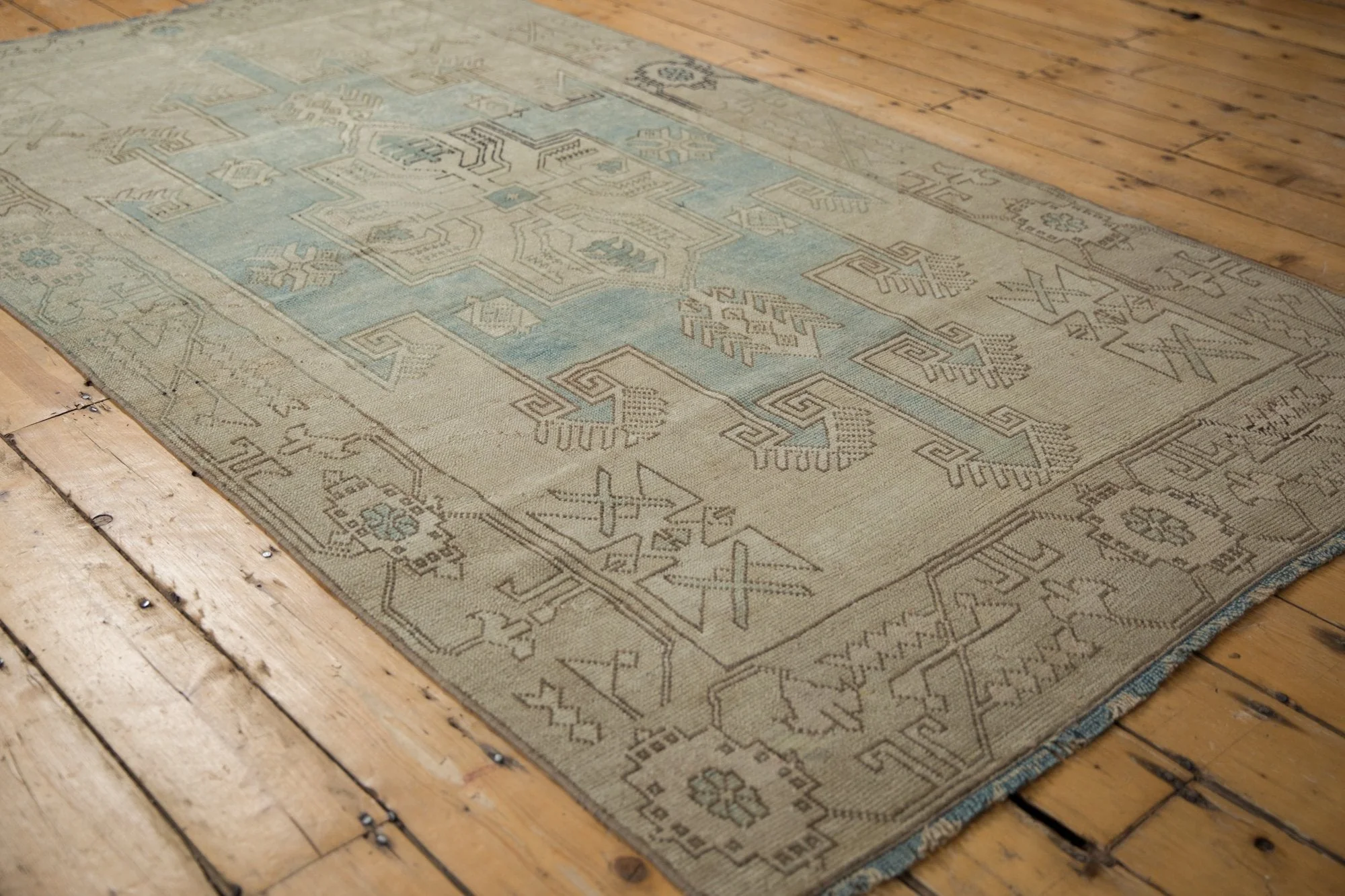 4.5x8.5 Vintage Distressed Oushak Rug - Image 2