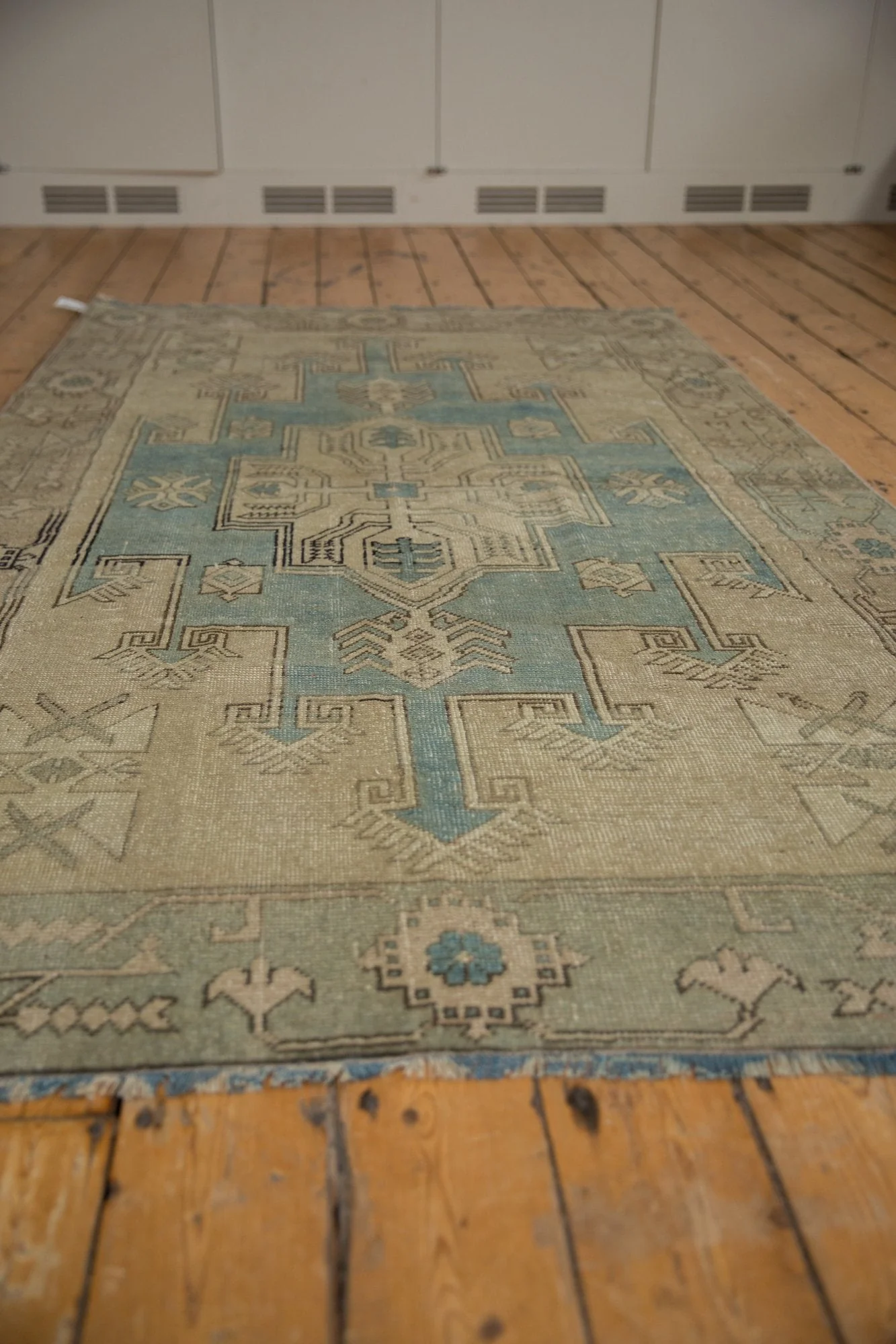 4.5x8.5 Vintage Distressed Oushak Rug - Image 6