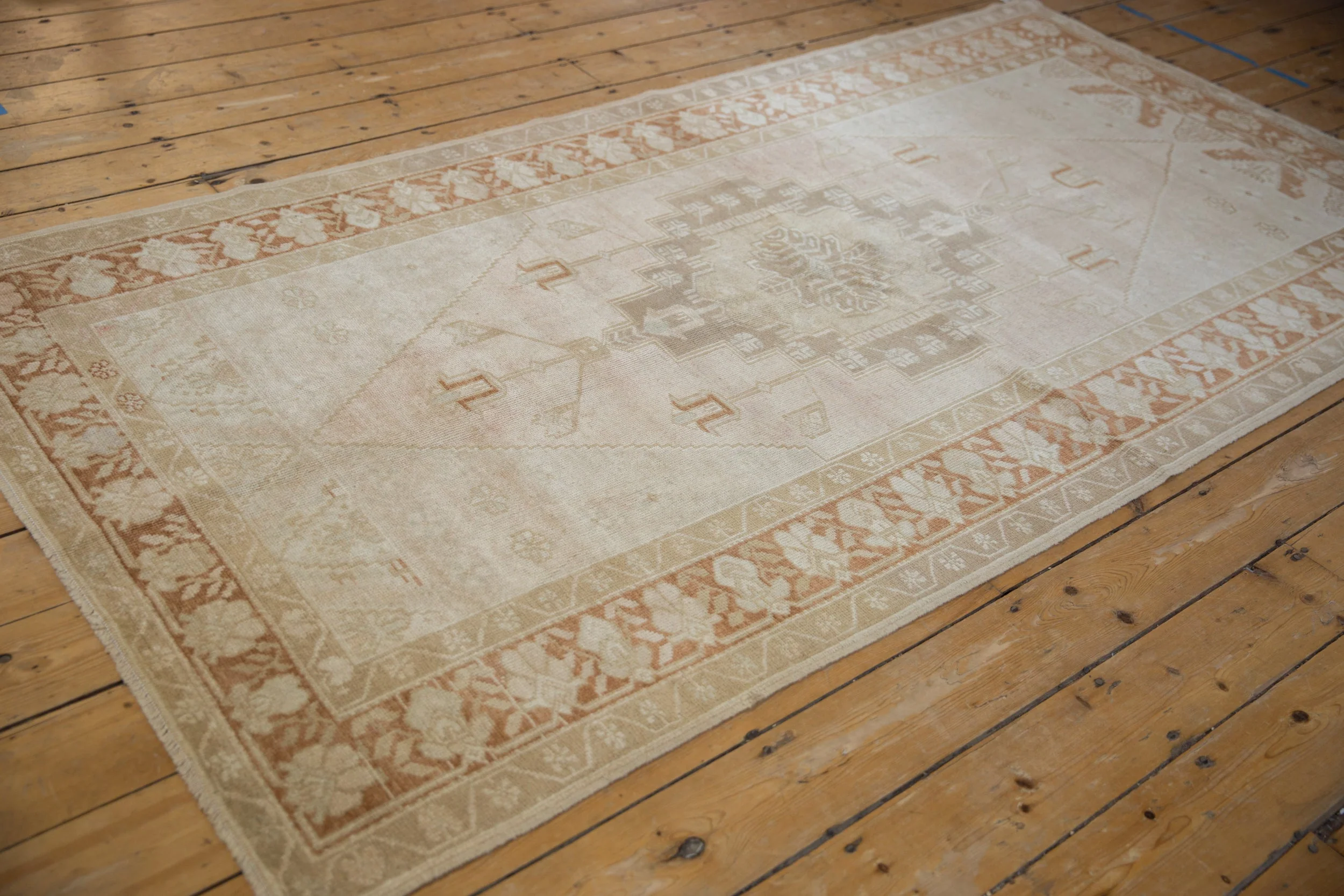 4.5x8.5 Vintage Distressed Oushak Rug - Image 9