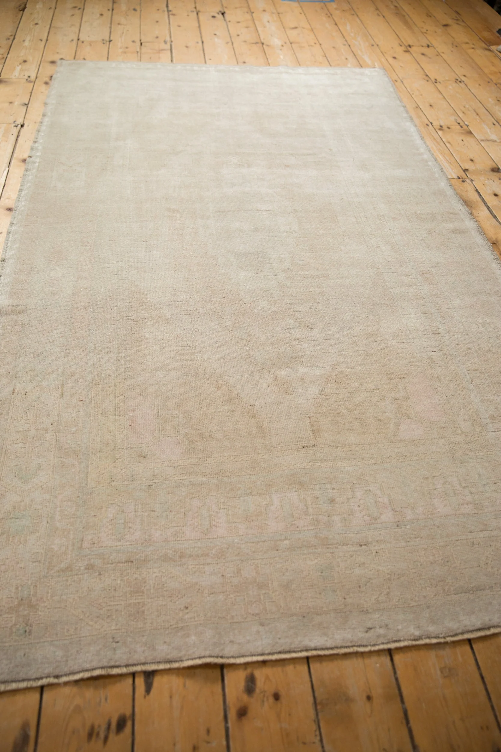 4.5x8 Vintage Distressed Oushak Rug - Image 7