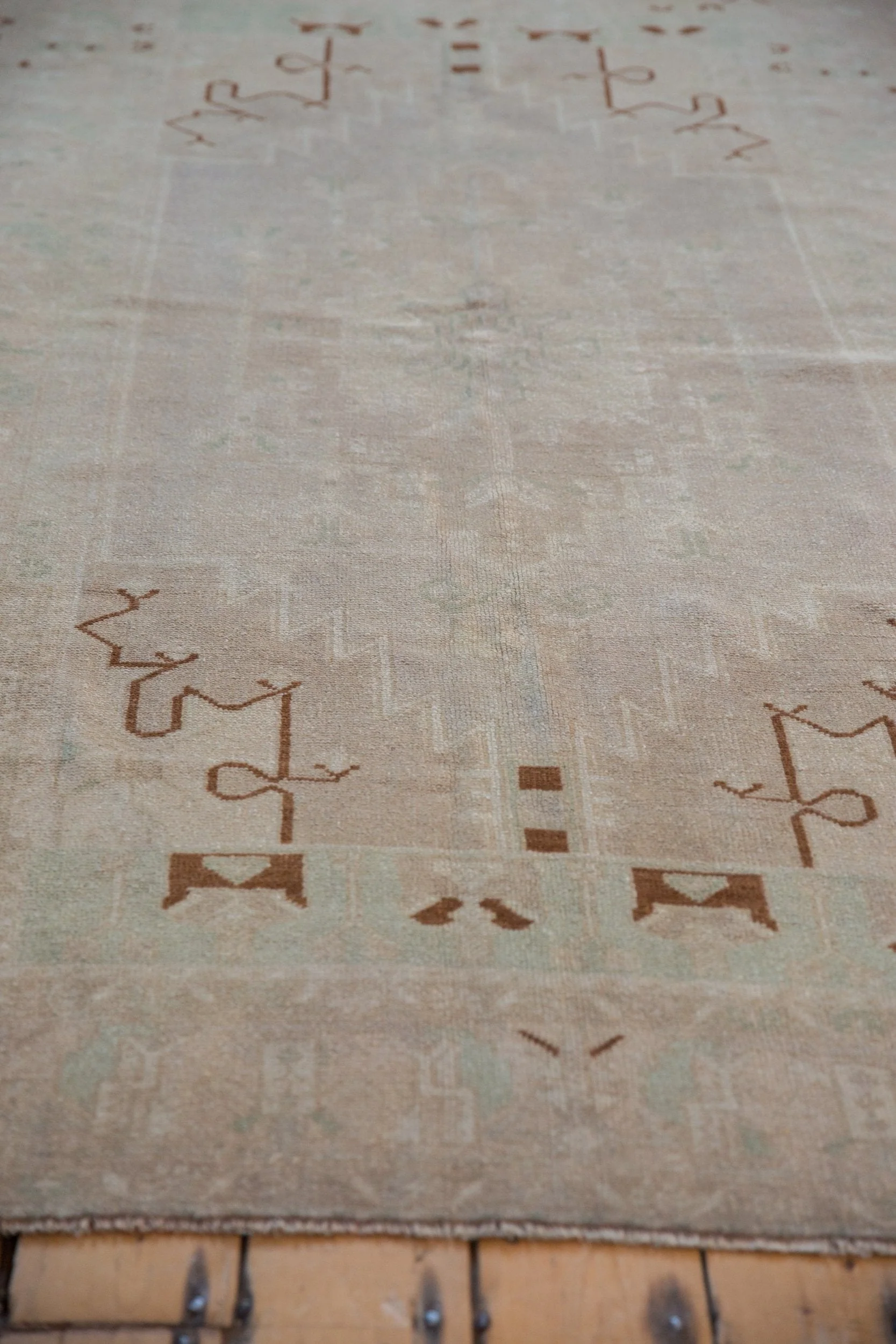 4.5x8 Vintage Distressed Oushak Rug - Image 4
