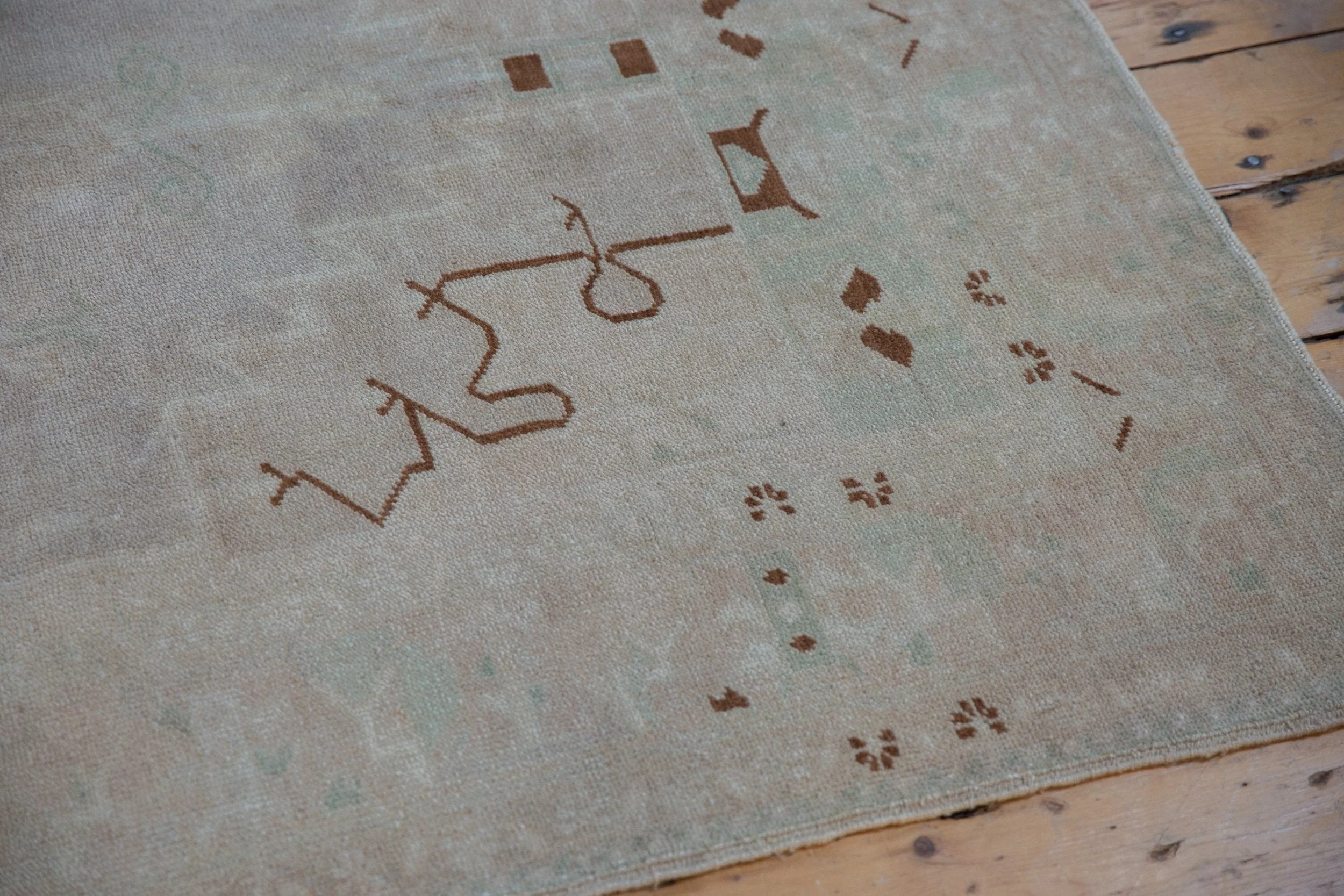4.5x8 Vintage Distressed Oushak Rug - Image 6