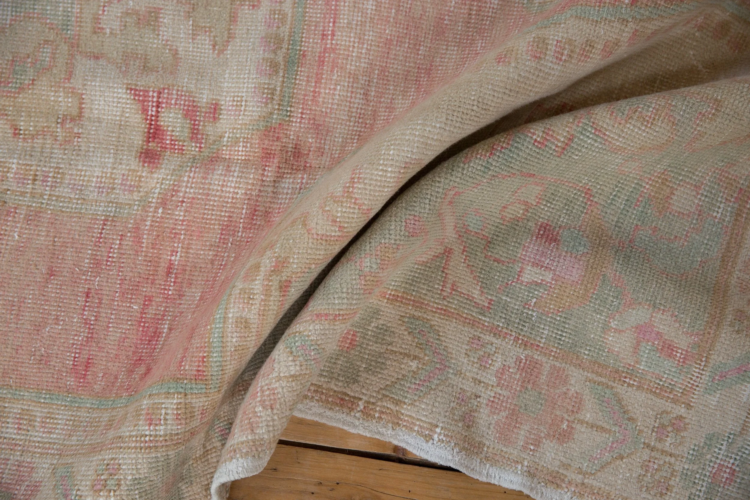 4.5x8 Vintage Distressed Oushak Rug Runner - Image 11