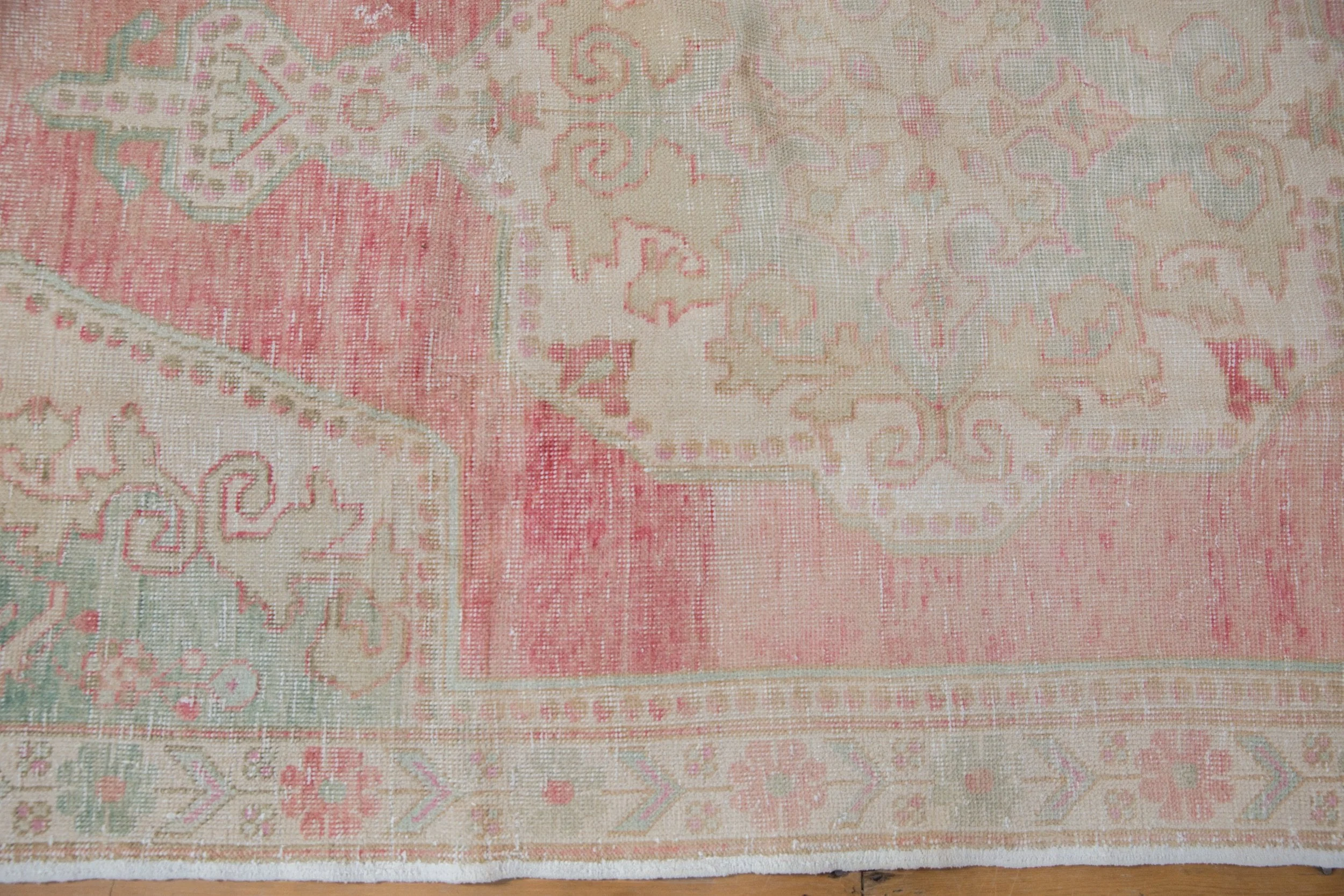 4.5x8 Vintage Distressed Oushak Rug Runner - Image 7
