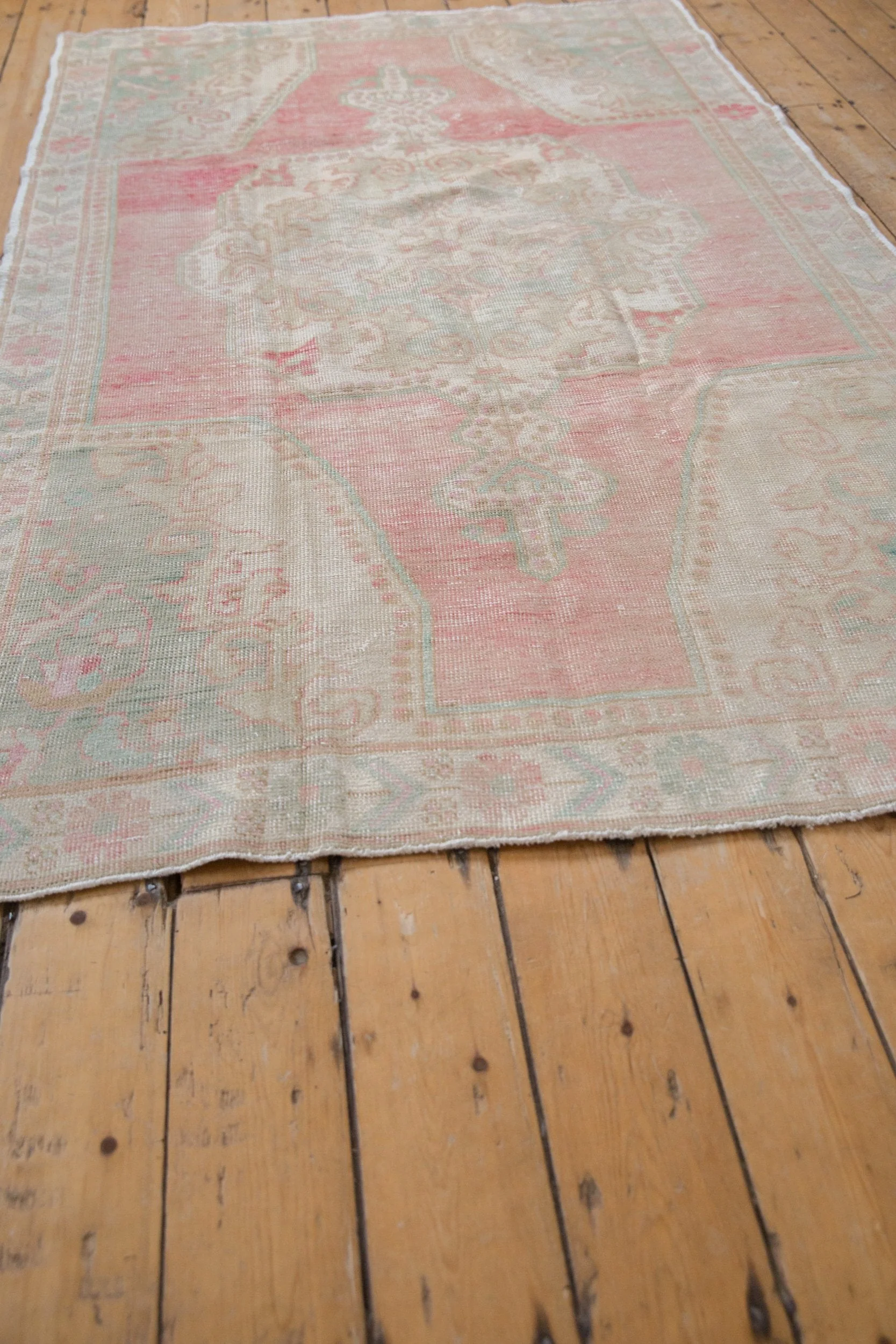 4.5x8 Vintage Distressed Oushak Rug Runner - Image 8