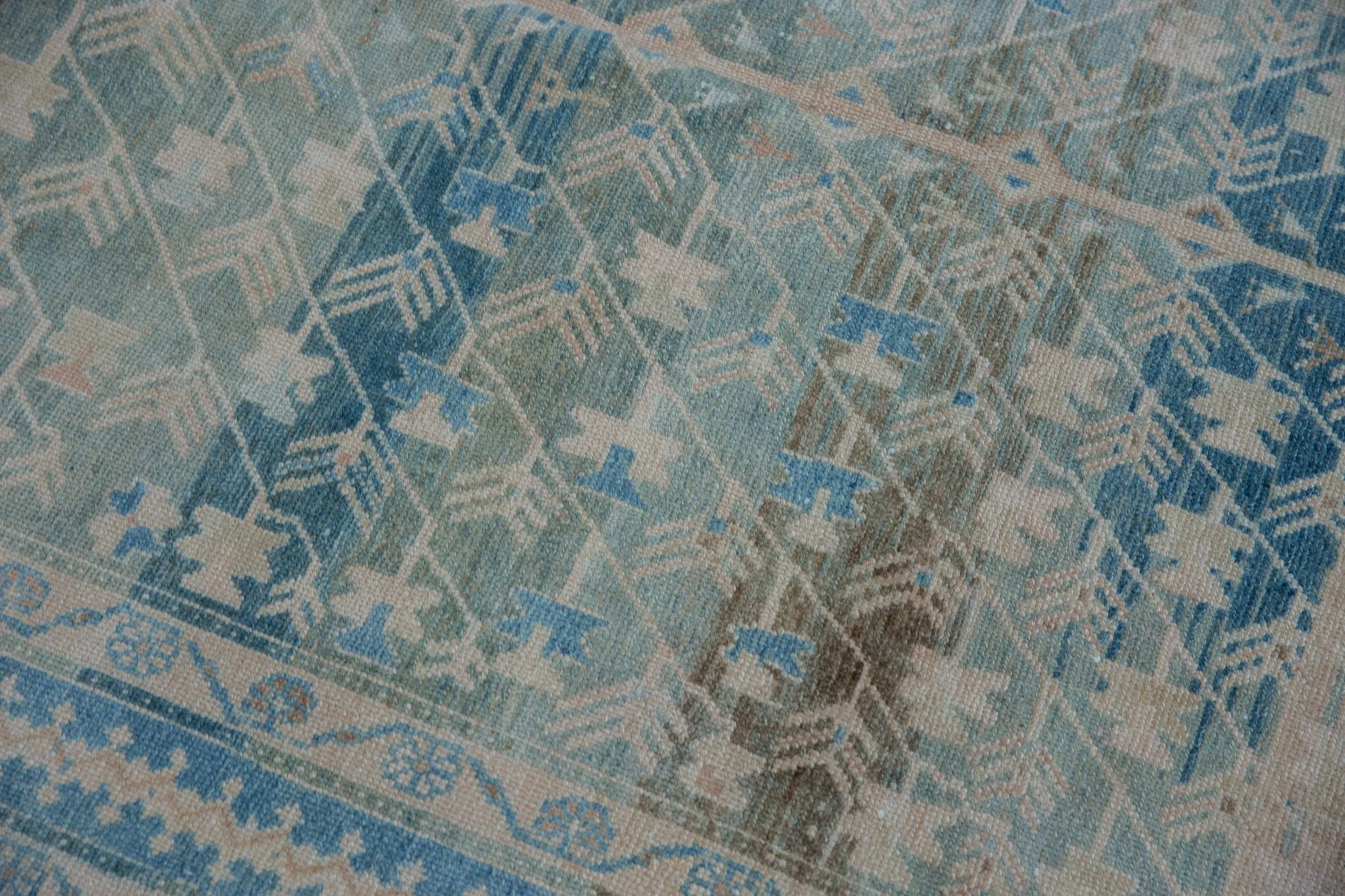 4.5x8 Vintage Fine Distressed Hamadan Rug - Image 7
