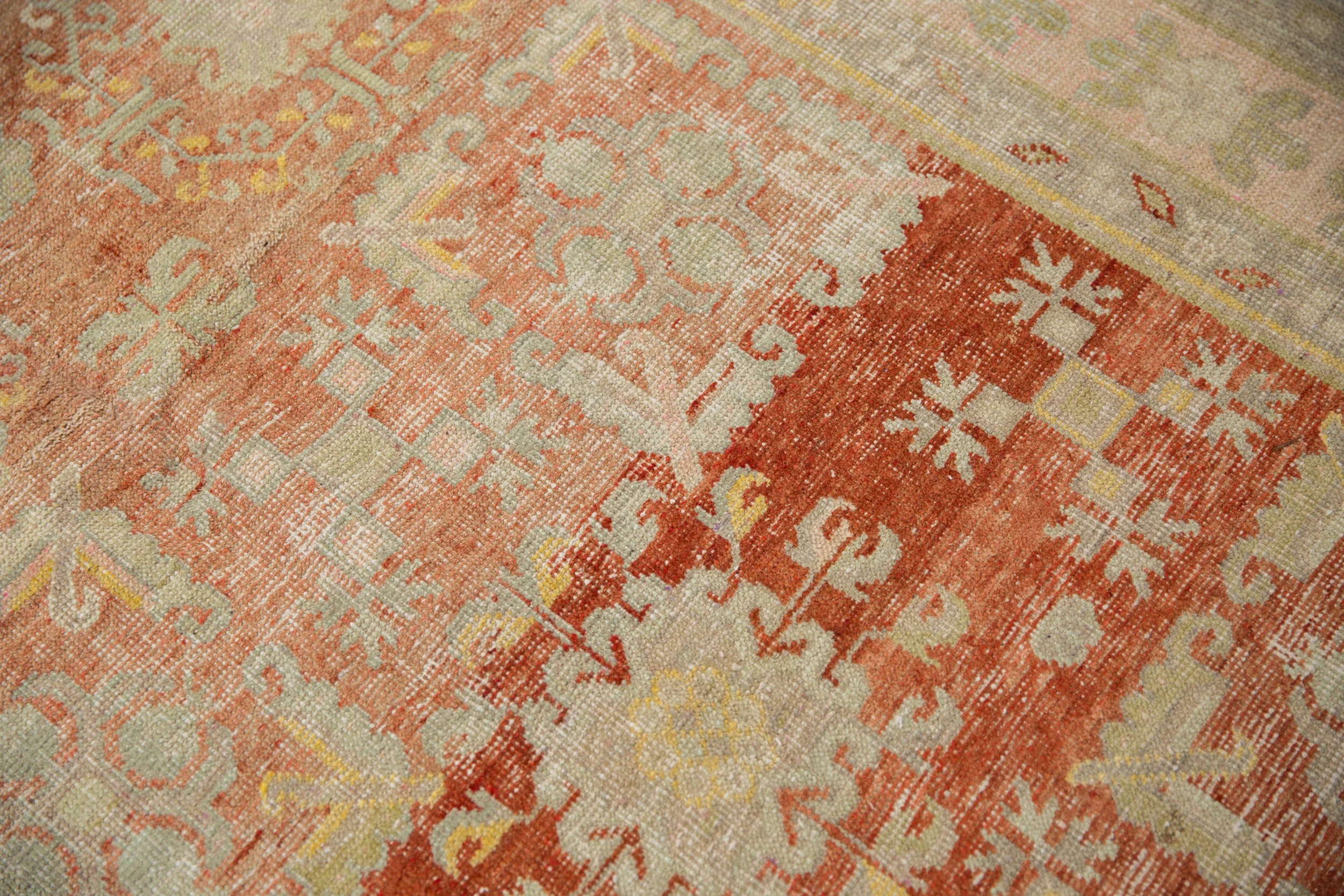 4.5x9.5 Vintage Distressed Khotan Rug Runner - Image 11