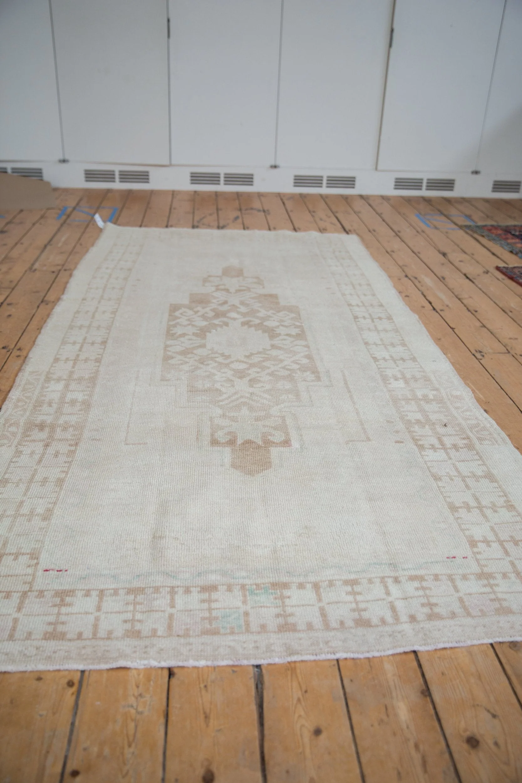 4.5x9.5 Vintage Distressed Oushak Rug Runner - Image 6