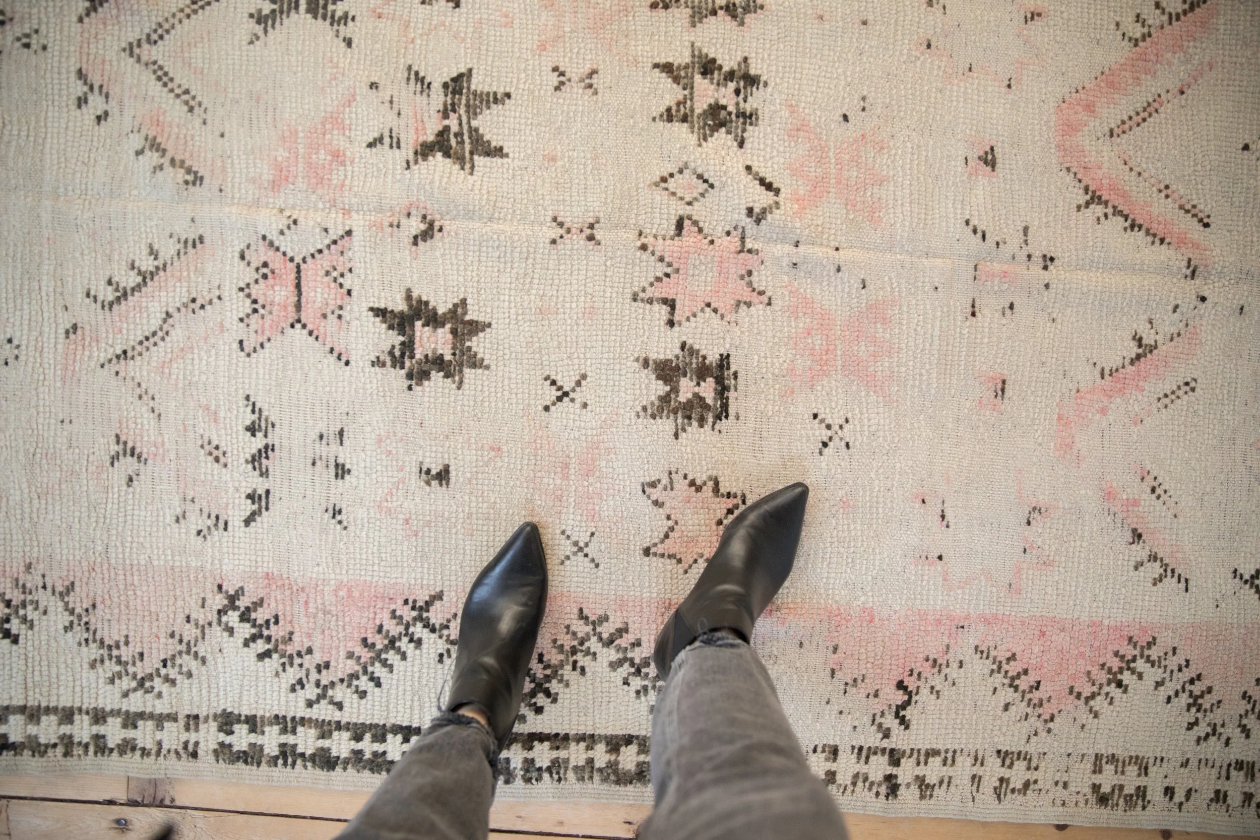 4.5x9 Vintage Distressed Moroccan Rug Runner - Image 2
