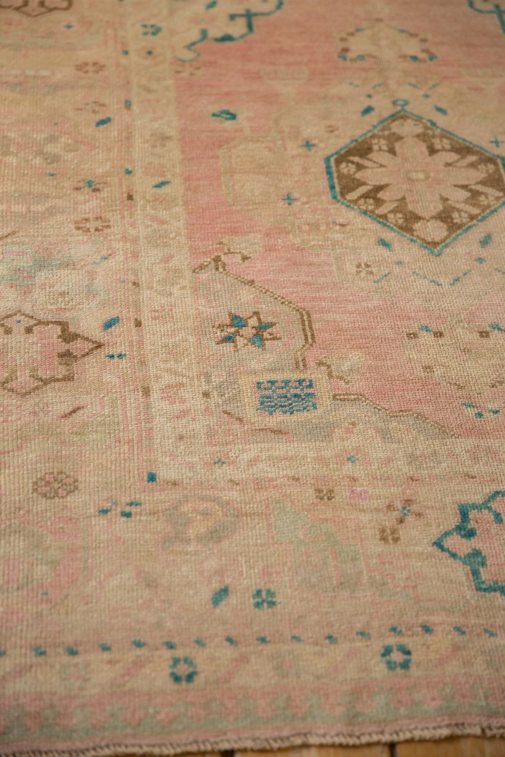 4.5x9 Vintage Distressed Oushak Rug Runner - Image 10