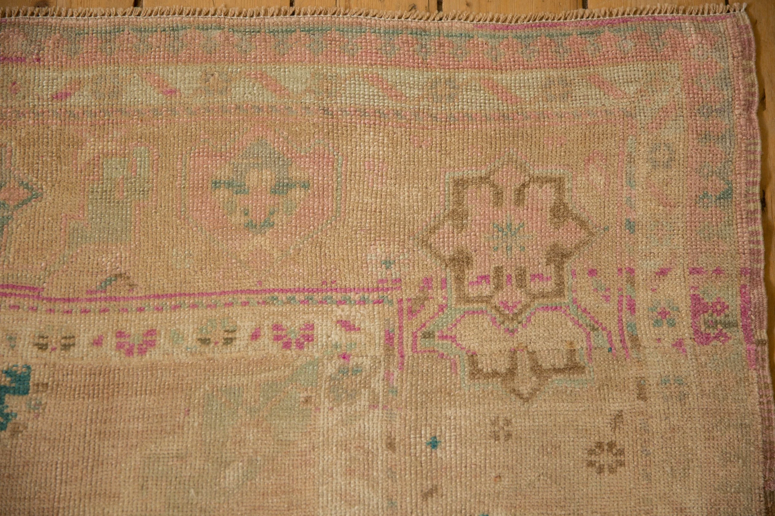 4.5x9 Vintage Distressed Oushak Rug Runner - Image 3