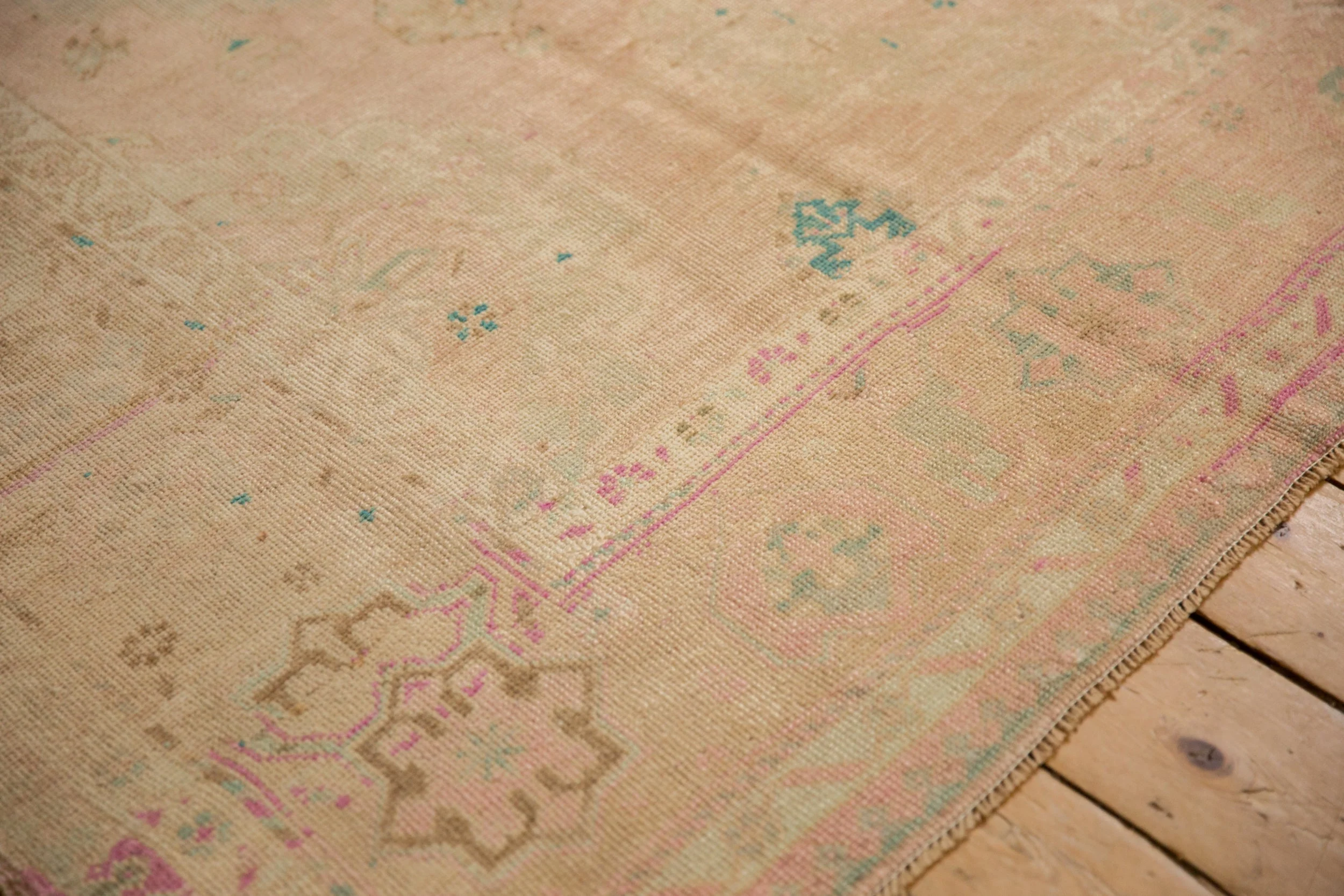 4.5x9 Vintage Distressed Oushak Rug Runner - Image 5