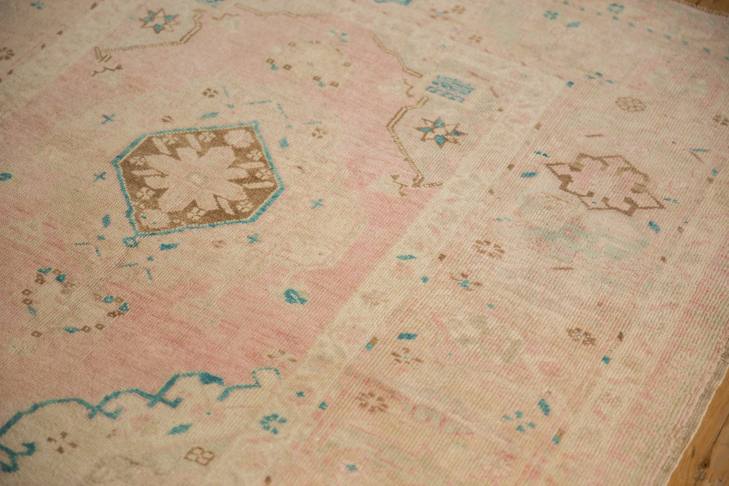 4.5x9 Vintage Distressed Oushak Rug Runner - Image 8