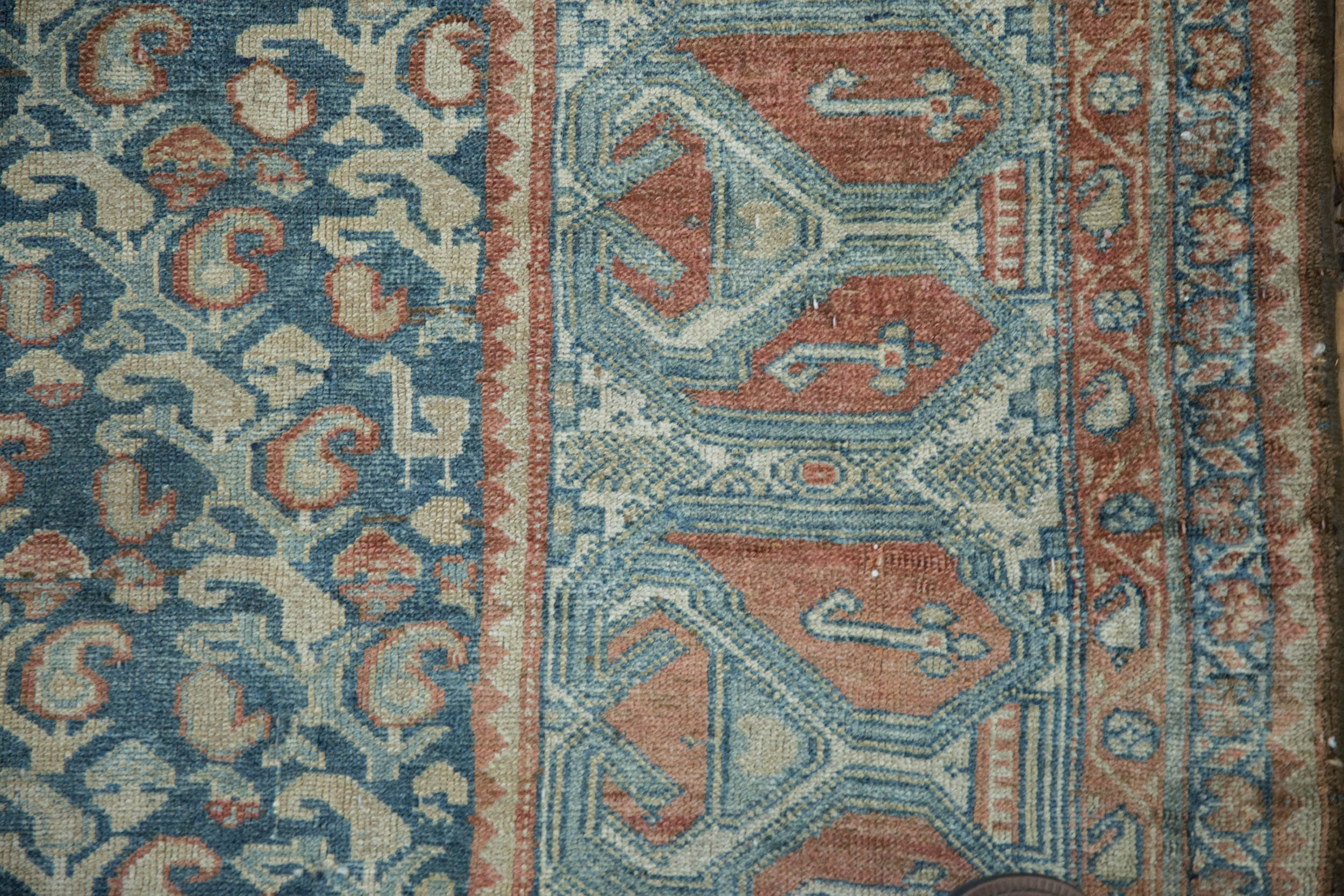 4.5x9 Vintage Fine Distressed Malayer Rug Runner - Image 3