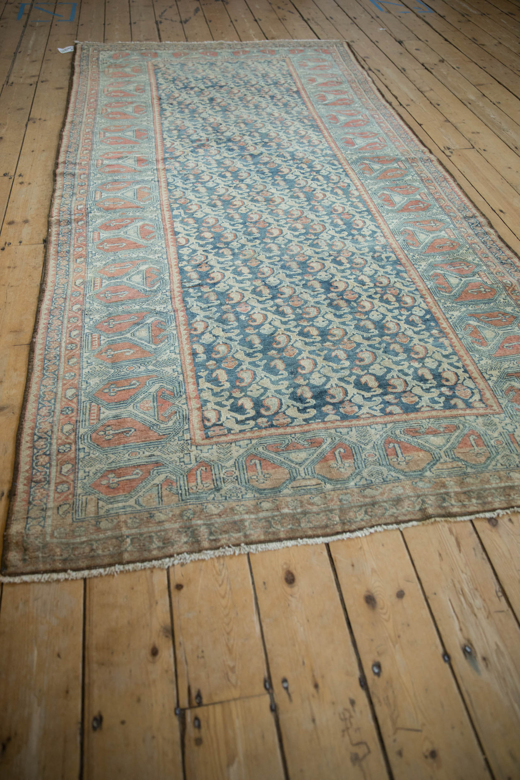 4.5x9 Vintage Fine Distressed Malayer Rug Runner - Image 6