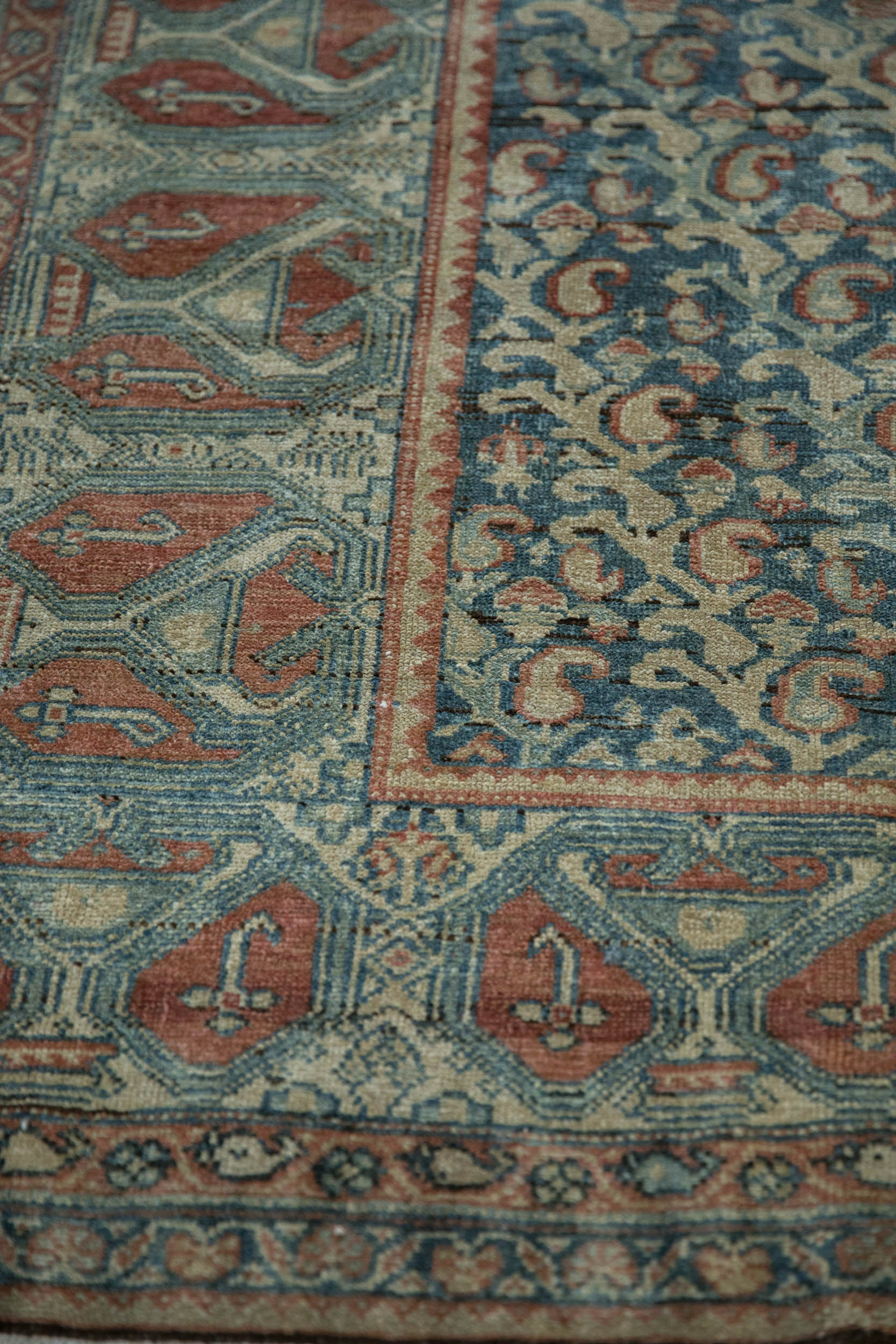 4.5x9 Vintage Fine Distressed Malayer Rug Runner - Image 9