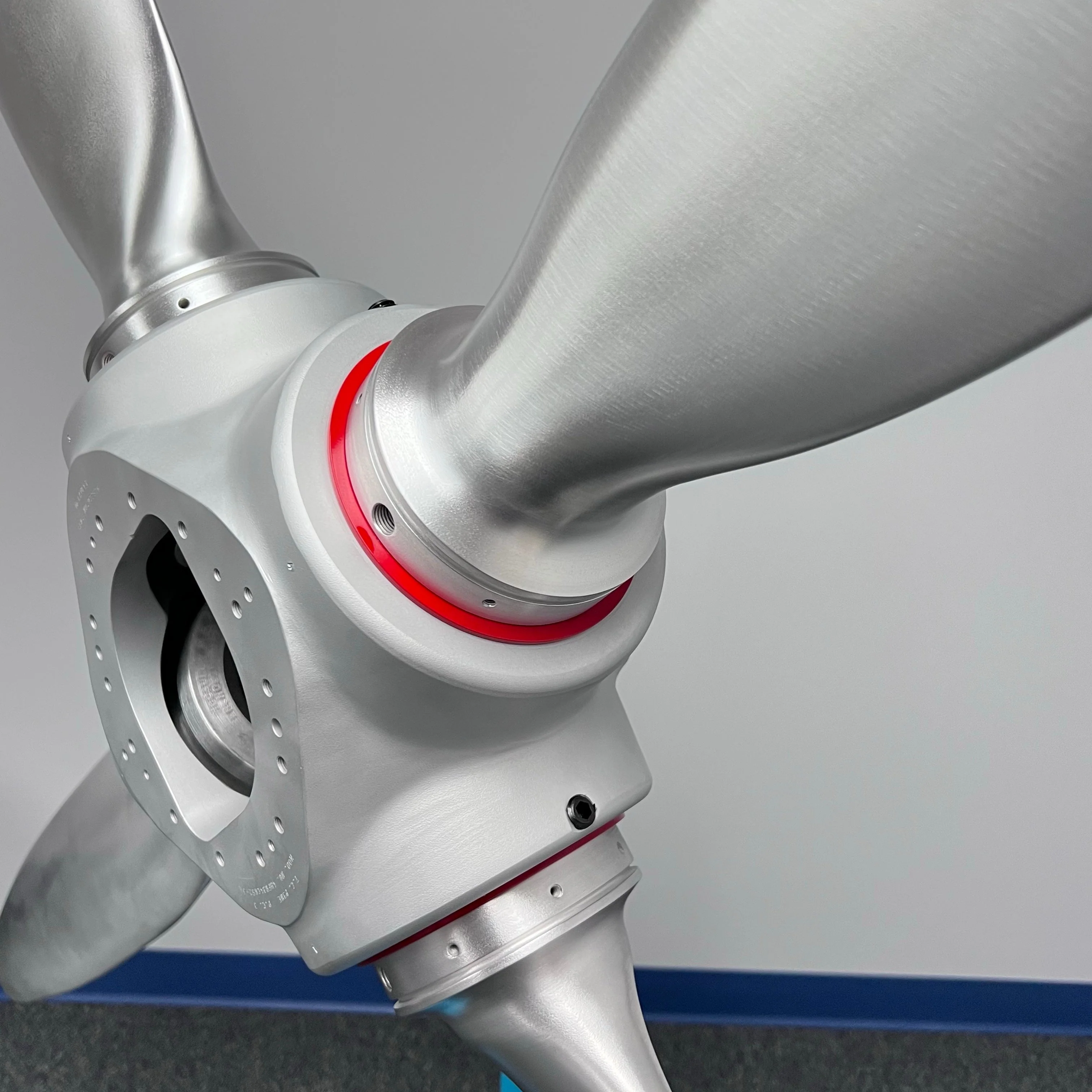 4-Bladed McCauley Cessna 78" Brushed Aluminum Airplane Propeller Metal Wall Display - Image 5