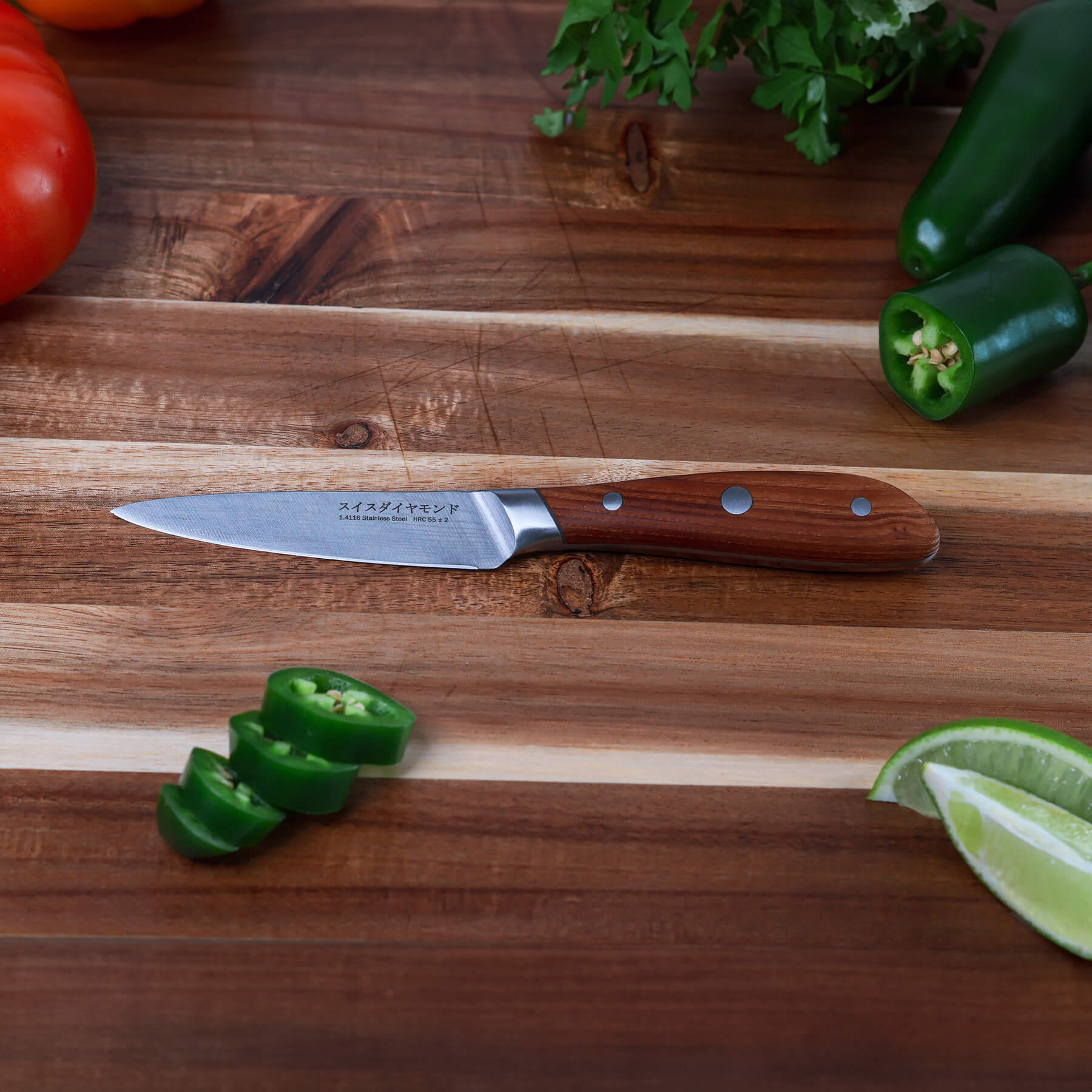 4" Damascus Paring Knife - Image 2