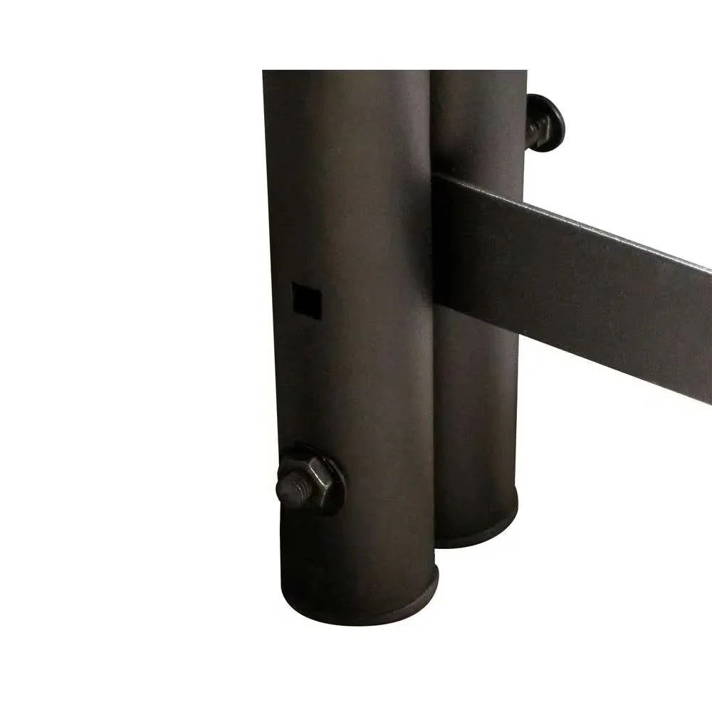 4-Ft Heavy Duty Steel Black Metal Firewood Rack - Easy to Assemble - Image 3