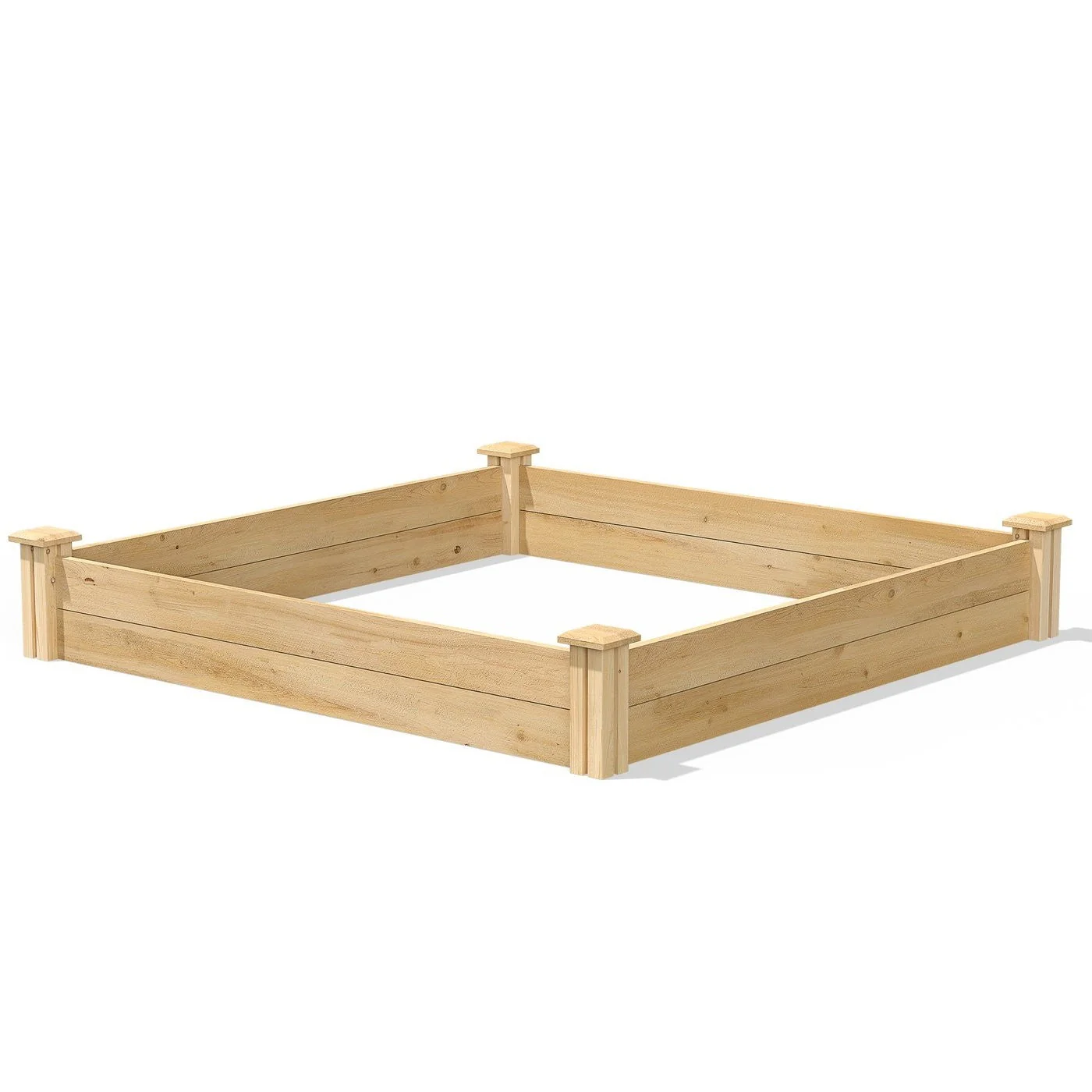 4 ft x 4 ft Pine Wood Raised Garden Bed - Made in USA - Image 2