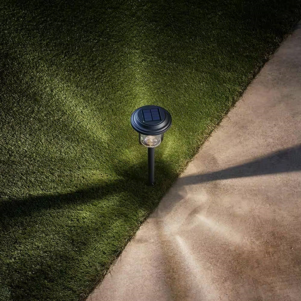 4 Pack - Solar LED Light Set - Outdoor Path Lighting in Black - Image 5
