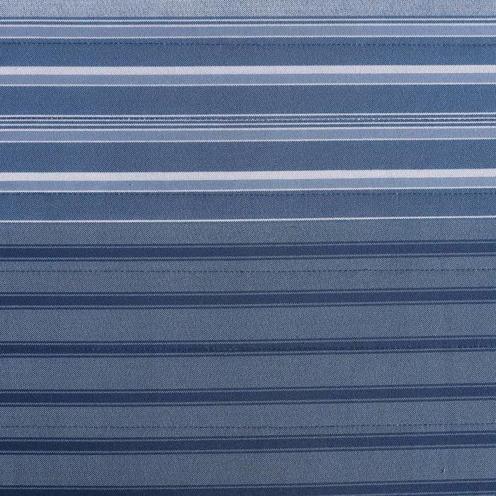 4 Piece Coastal Blue Navy White Stripes Cotton Daybed Cover Bedding Set - Image 3