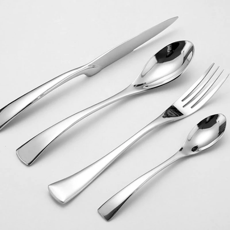 4-Piece Stainless Steel Cutlery Set – Knife, Fork, Spoon & Teaspoon - Image 4