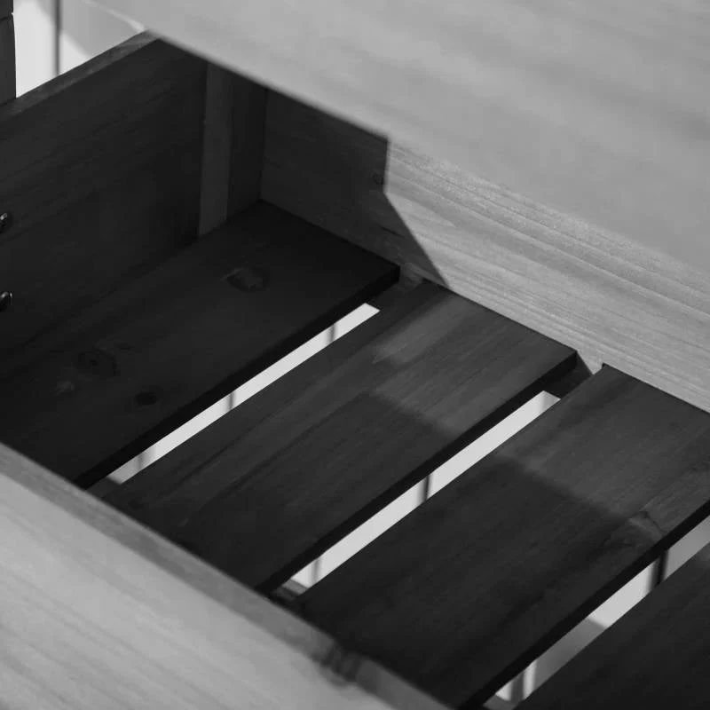 4 Tier Vertical Wooden Planter Box Raised Bed Grey - Image 4