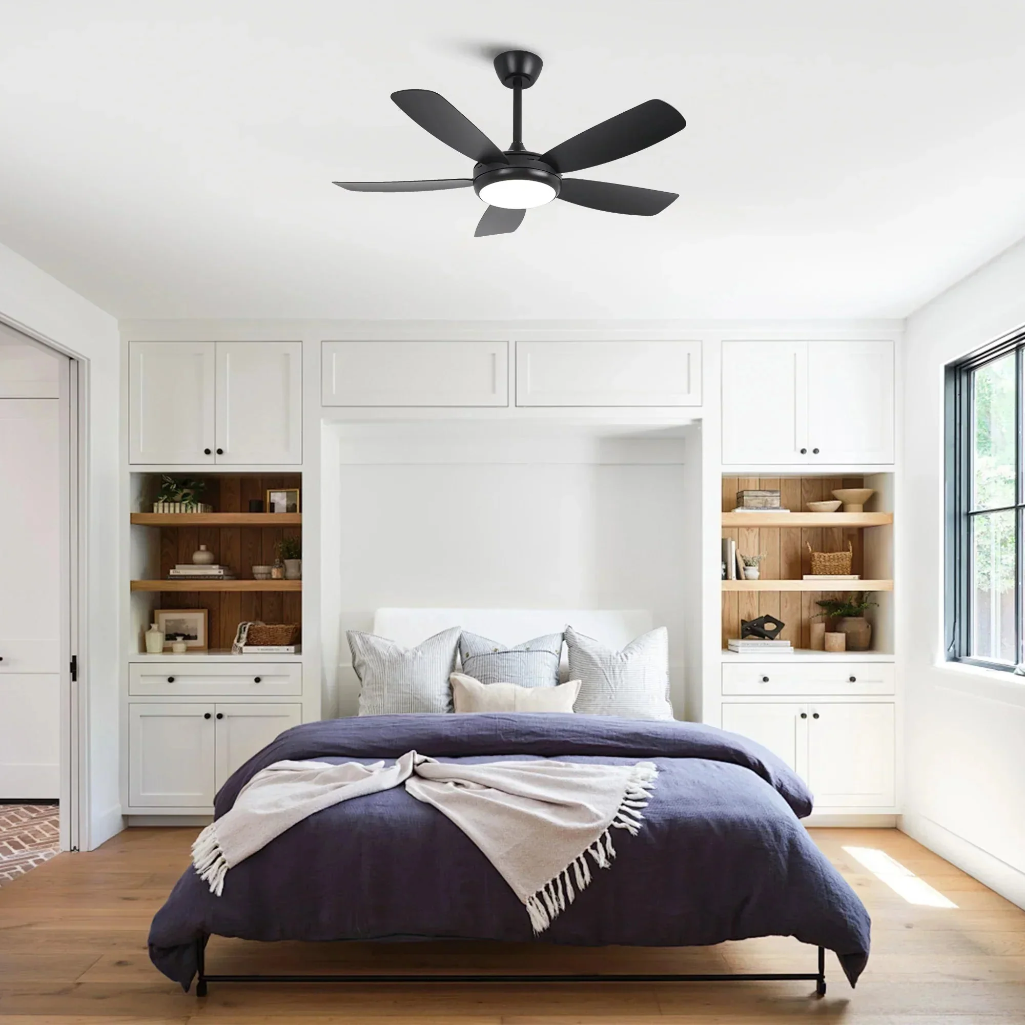 42 Inch Gladys Modern Black LED Ceiling Fan with Remote Control - Image 4