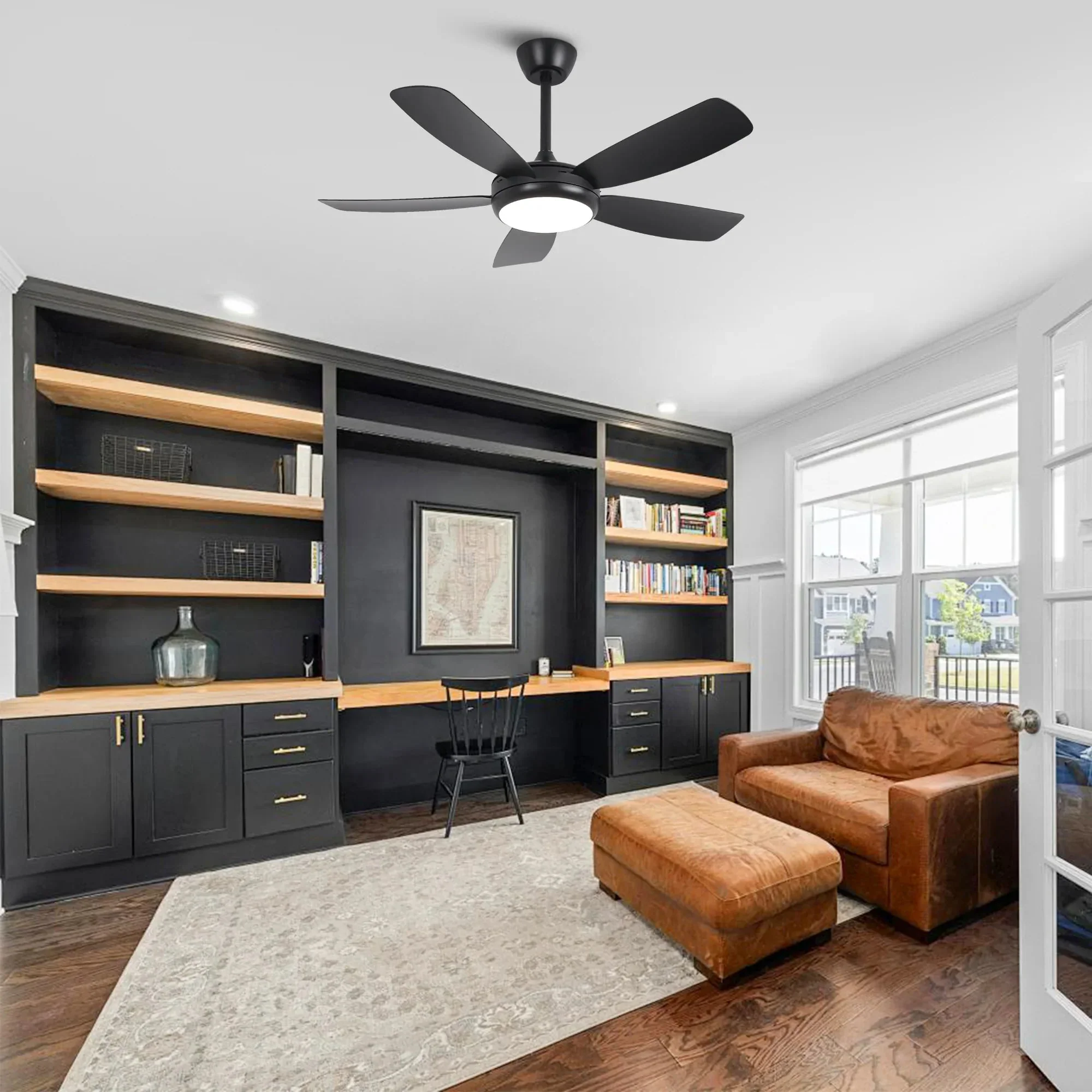 42 Inch Gladys Modern Black LED Ceiling Fan with Remote Control - Image 5