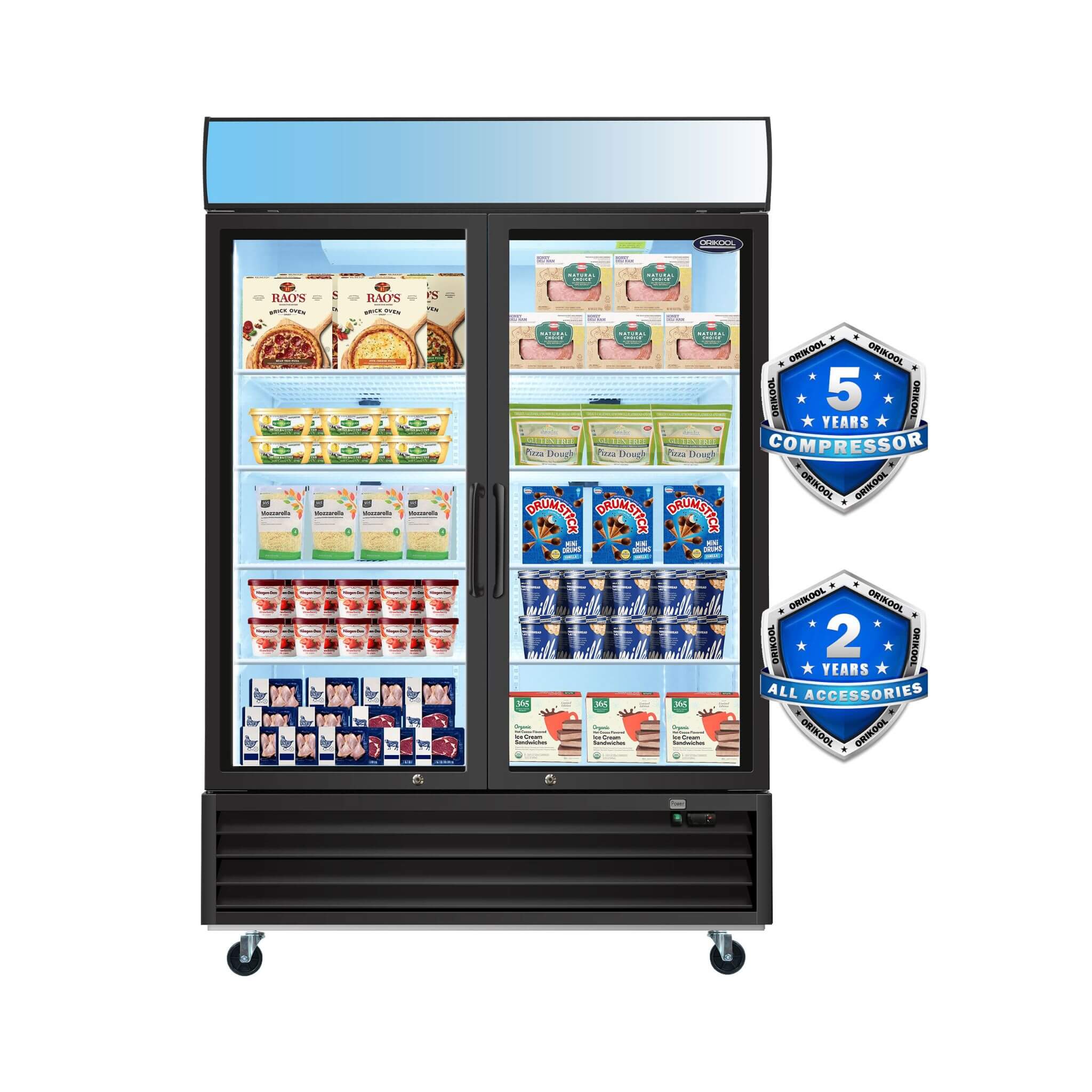 44.7 Cu.Ft Commercial Glass Door Merchandiser Freezer With LED Display (SAK39478) - Image 4