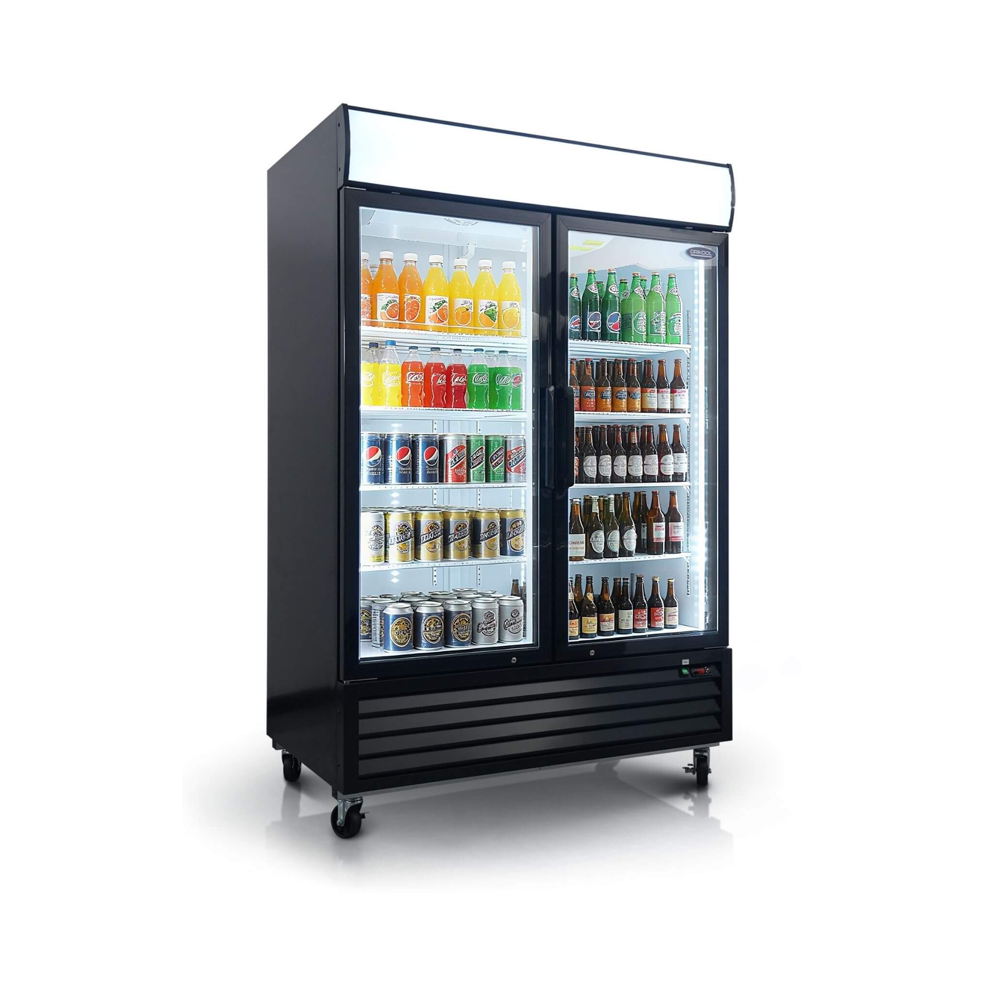 44.7 Cu.Ft Double-Door Commercial Display Merchandising Refrigerator (SAK54692) - Image 3
