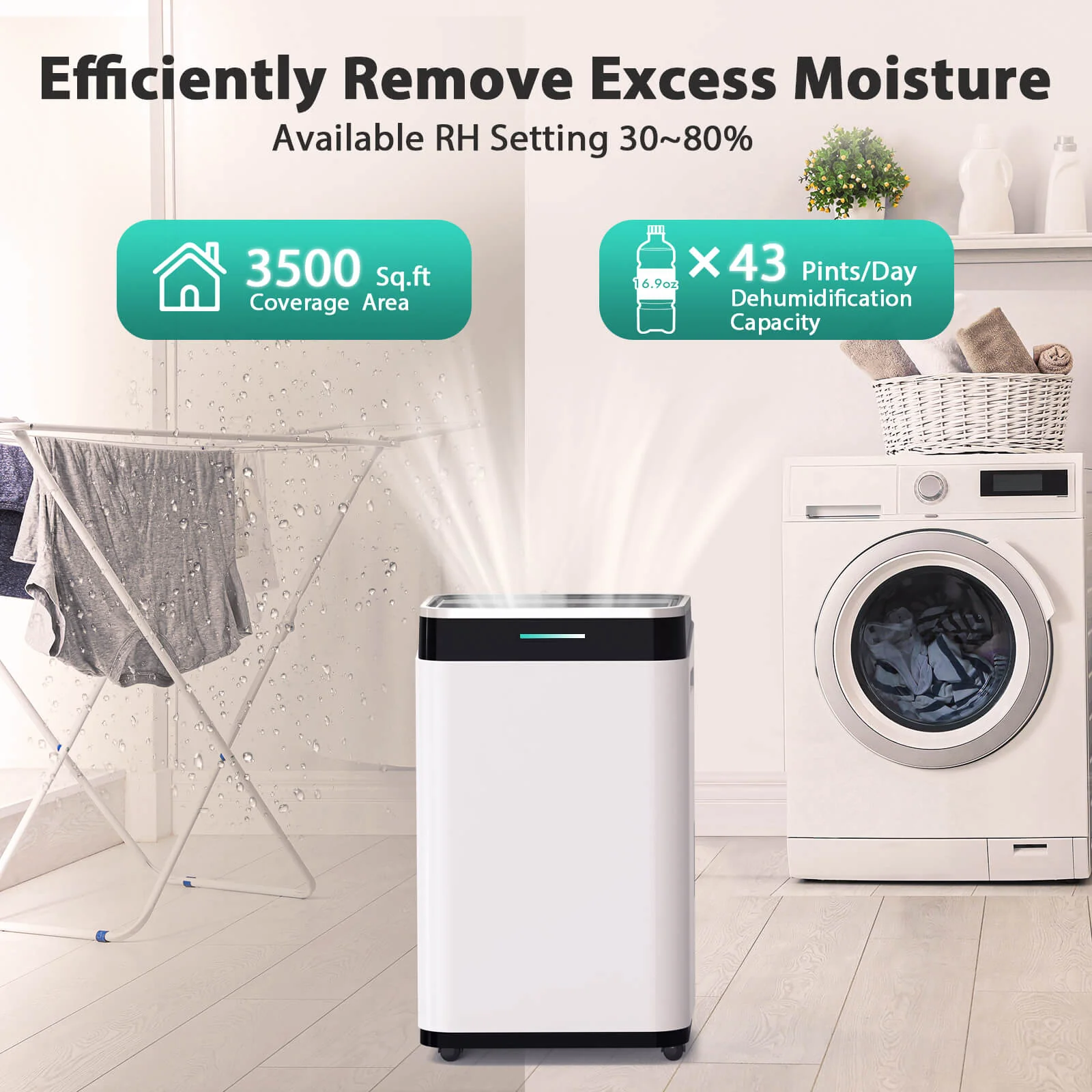 45 Pints Dehumidifier D4220B - Image 2