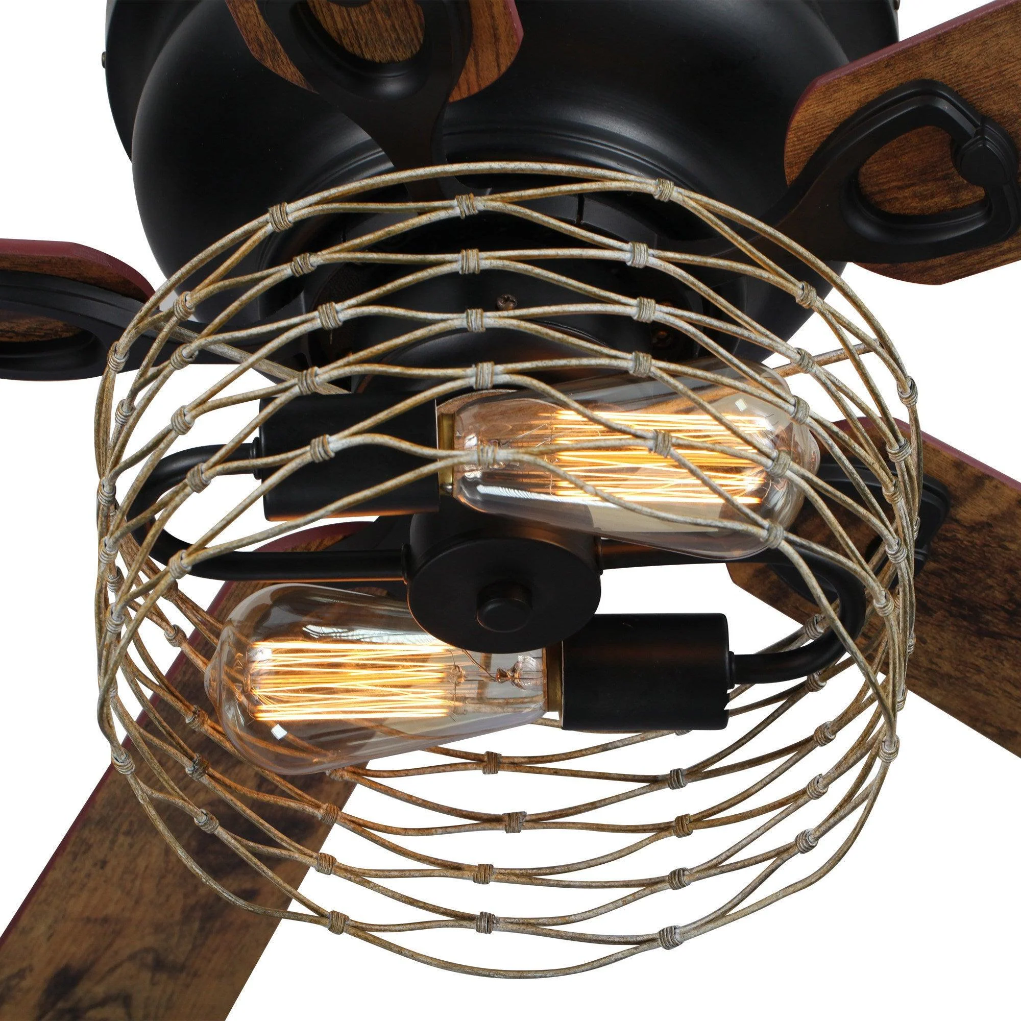 48" Athens Farmhouse Flush Mount Reversible Ceiling Fan with Lighting and Remote Control - Image 19