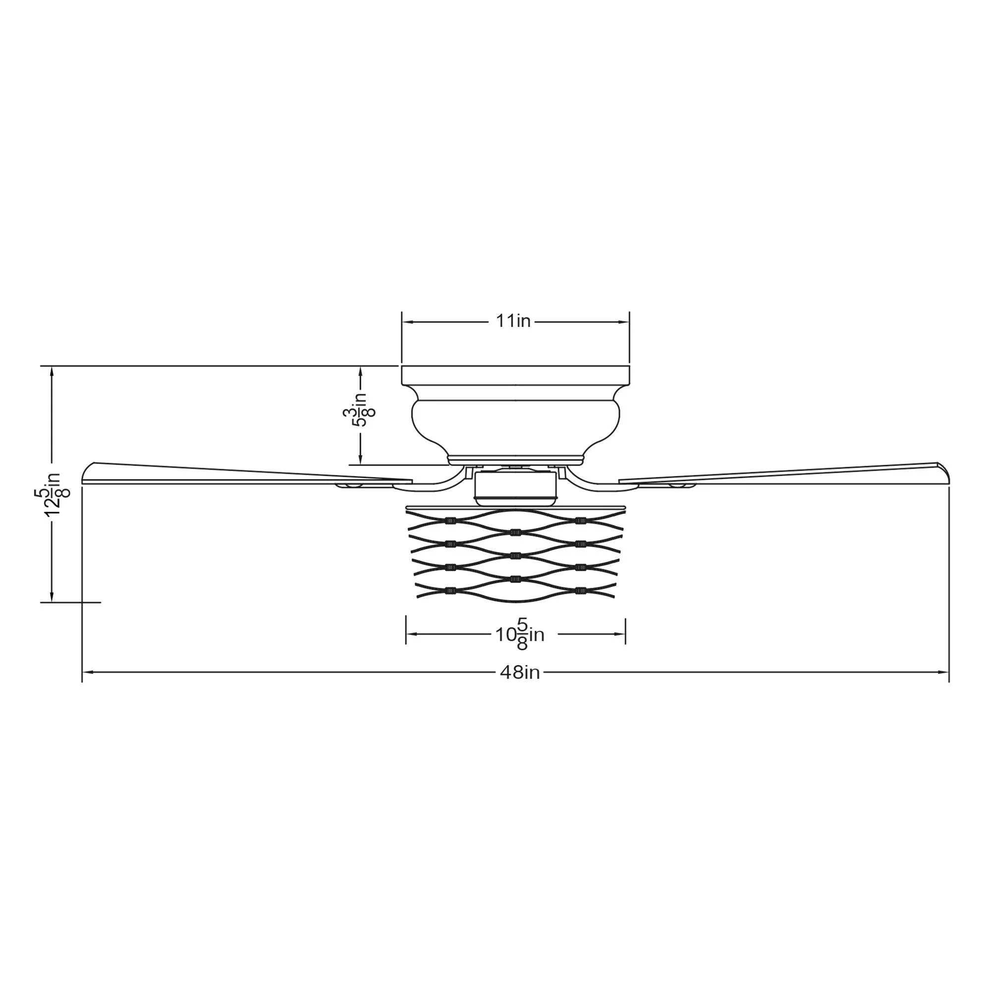 48" Athens Farmhouse Flush Mount Reversible Ceiling Fan with Lighting and Remote Control - Image 29
