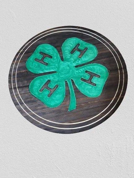 4H logo engraved and epoxy filled - Image 3