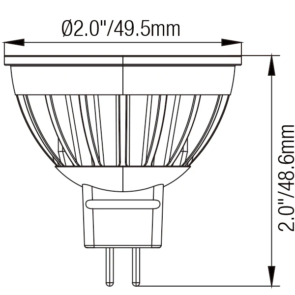 4W 12V Modern Light Fixture for MR16 Bulb Replacing 20W Halogen - Image 2