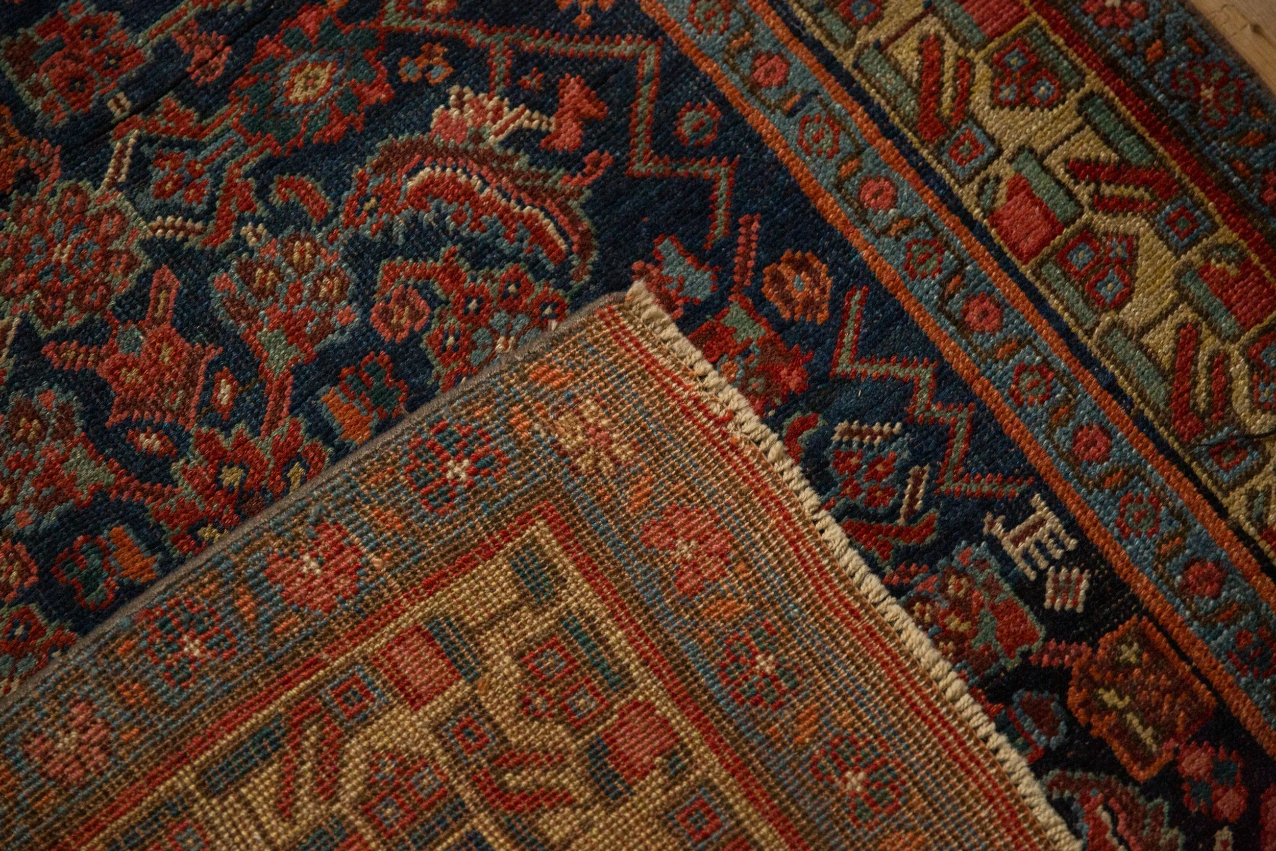 4x10.5 Antique Bijar Rug Runner - Image 11