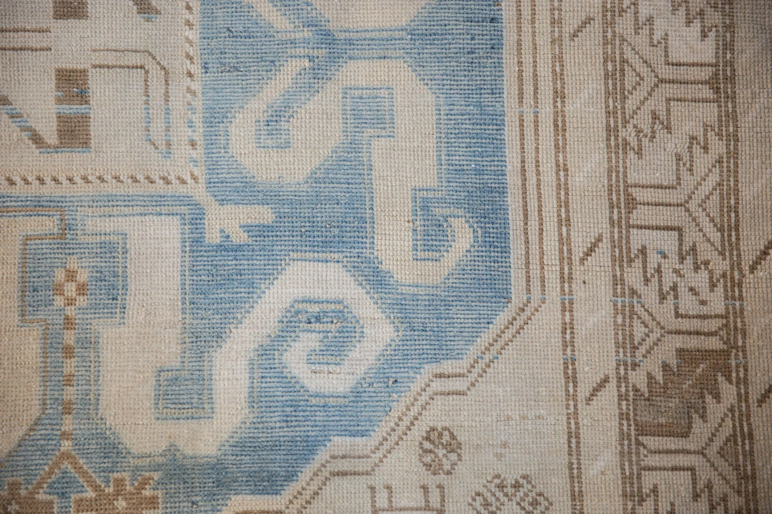 4x10.5 Vintage Distressed Caucasian Rug Runner - Image 3