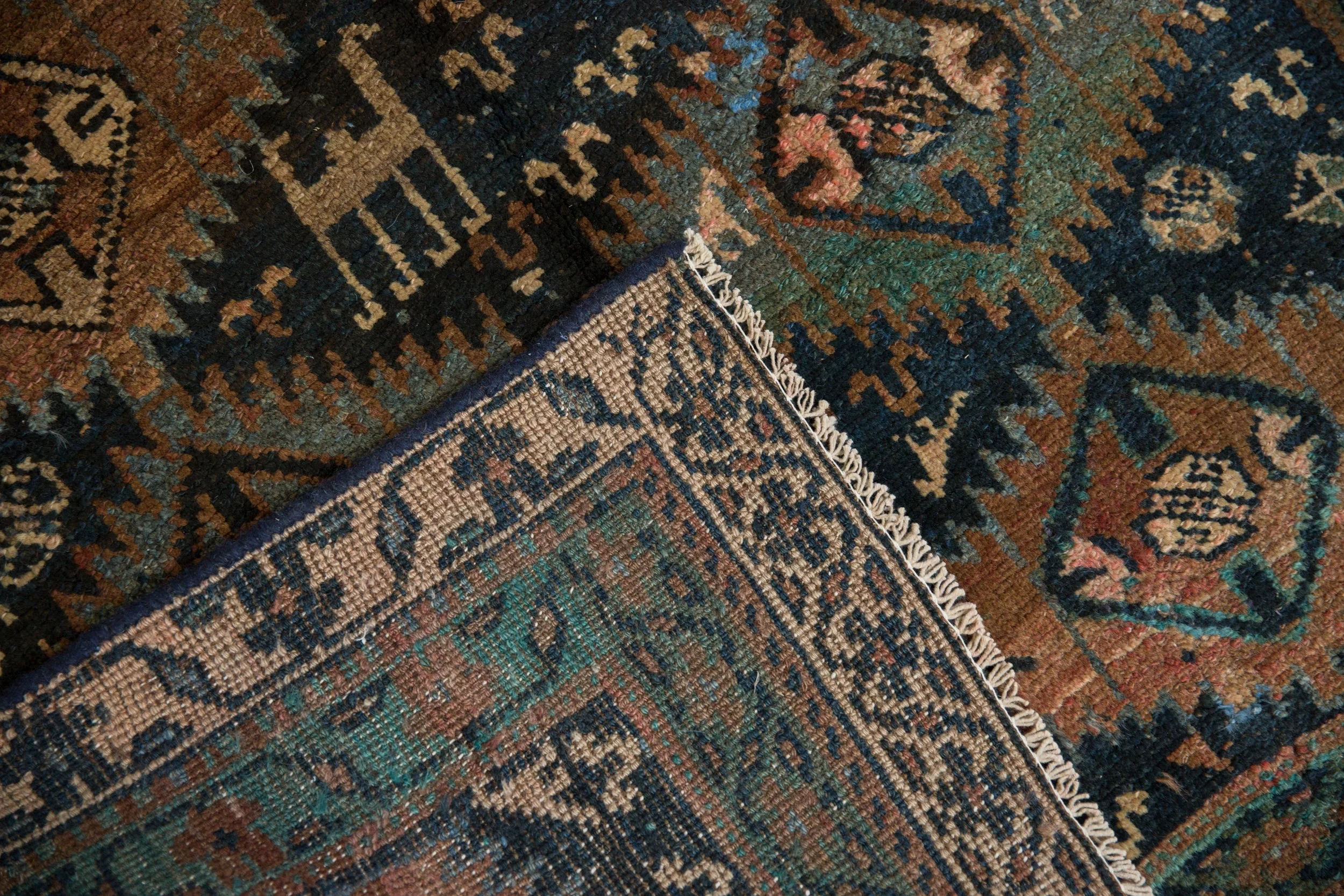 4x10.5 Vintage Distressed Kurd Rug Runner - Image 10